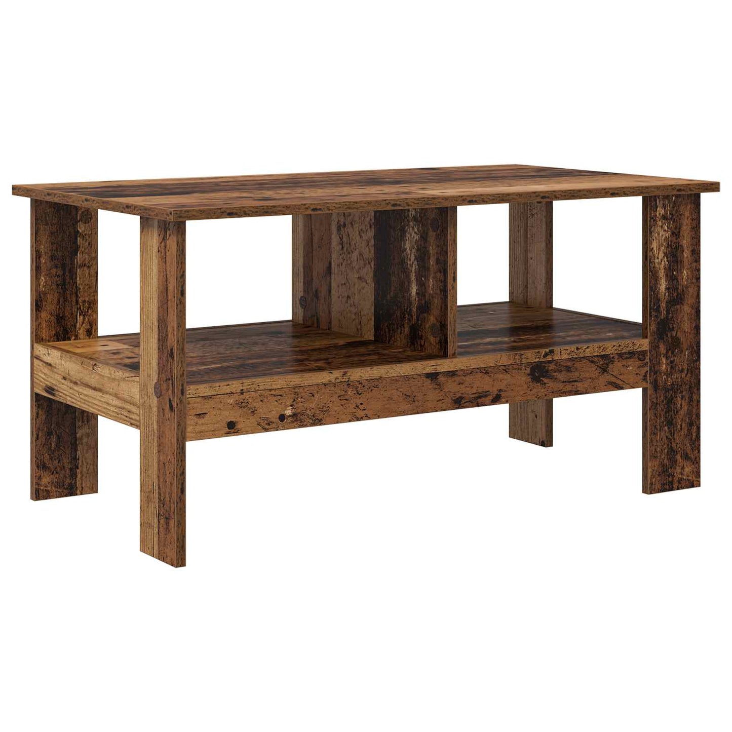 Salontafel Oudhout 90 x 50 x 45 cm Bewerkt hout is nu te koop bij PeponiXL, paradijselijk wonen!