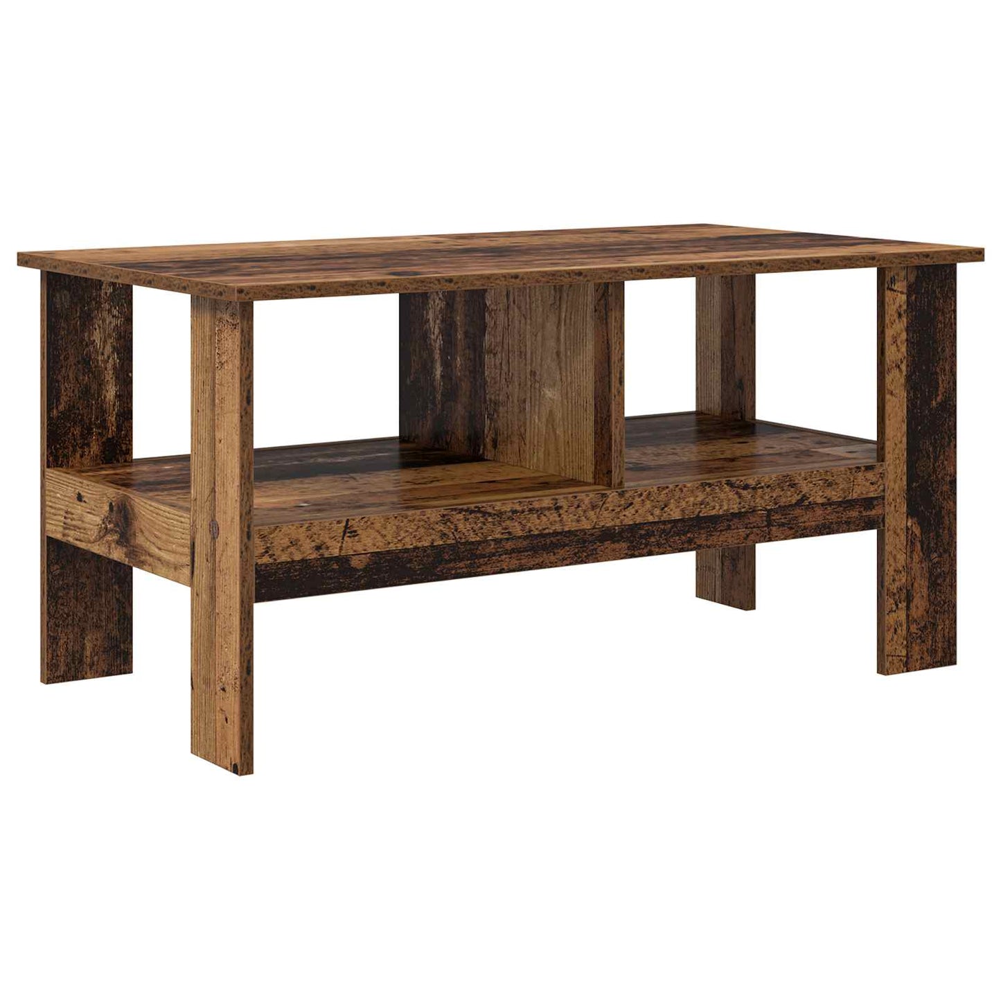 Salontafel Oudhout 90 x 50 x 45 cm Bewerkt hout is nu te koop bij PeponiXL, paradijselijk wonen!