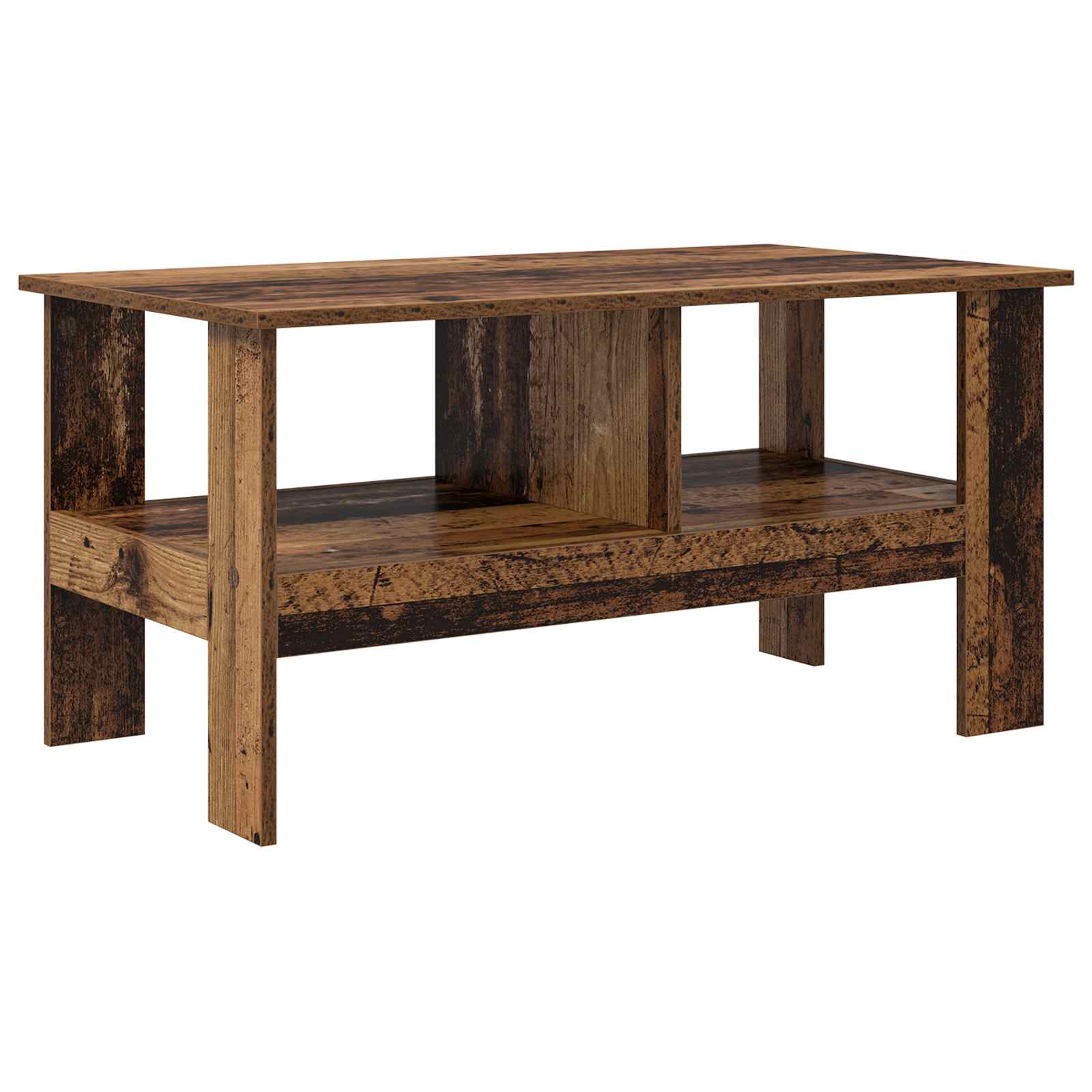 Salontafel Oudhout 90 x 50 x 45 cm Bewerkt hout is nu te koop bij PeponiXL, paradijselijk wonen!