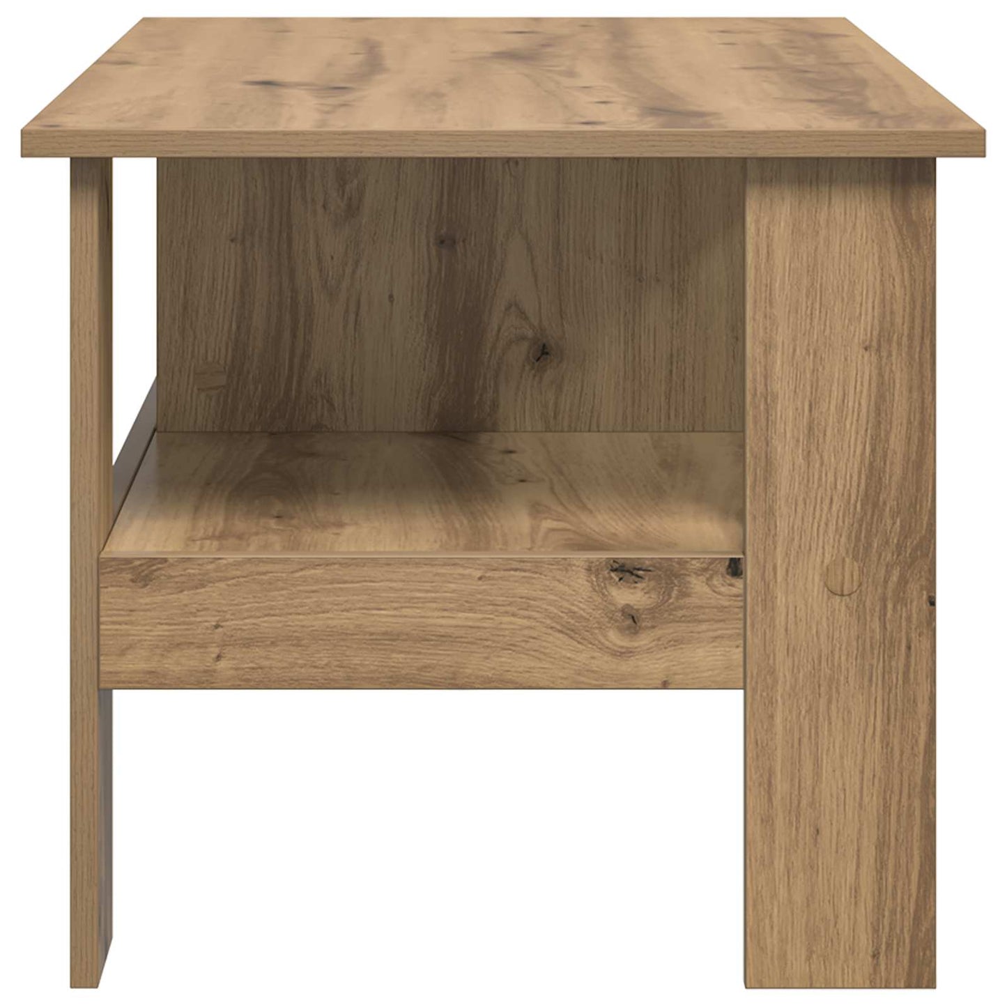 Salontafel Artisan Eiken 90 x 50 x 45 cm Bewerkt hout is nu te koop bij PeponiXL, paradijselijk wonen!