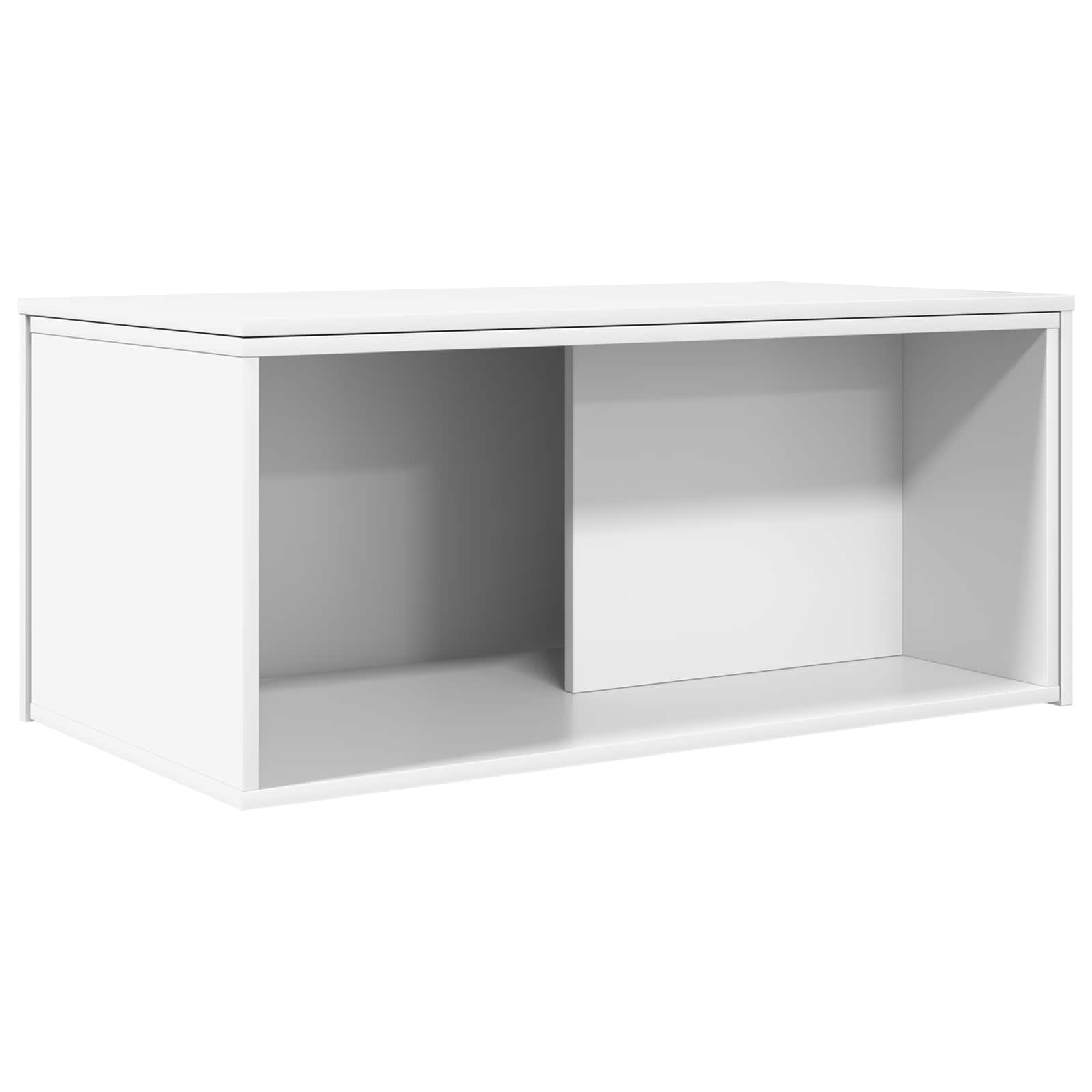 Koffietafel Set 2 pcs Wit Bewerkt hout is nu te koop bij PeponiXL, paradijselijk wonen!