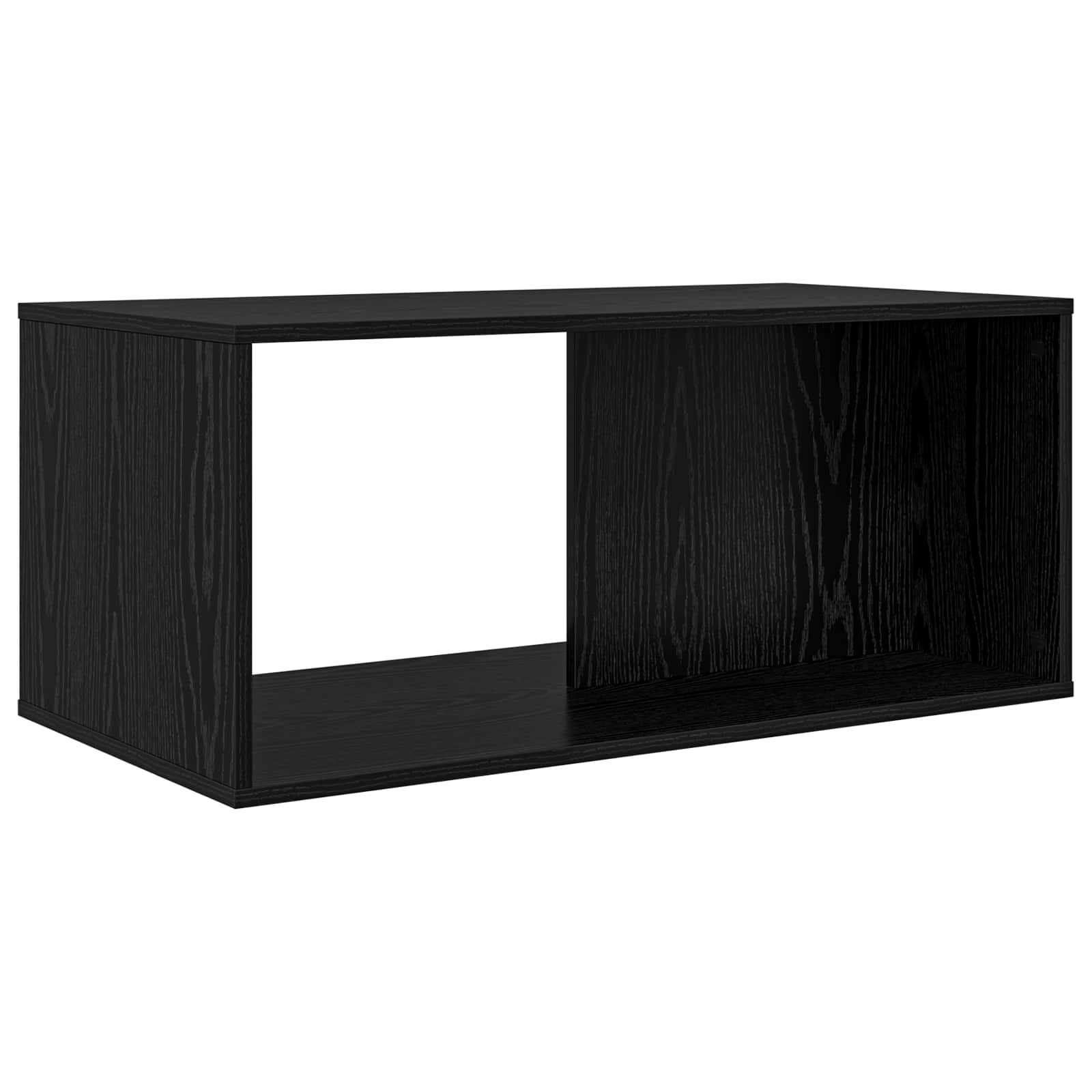 Koffietafel Set 2 pcs Zwart Eiken Bewerkt hout is nu te koop bij PeponiXL, paradijselijk wonen!