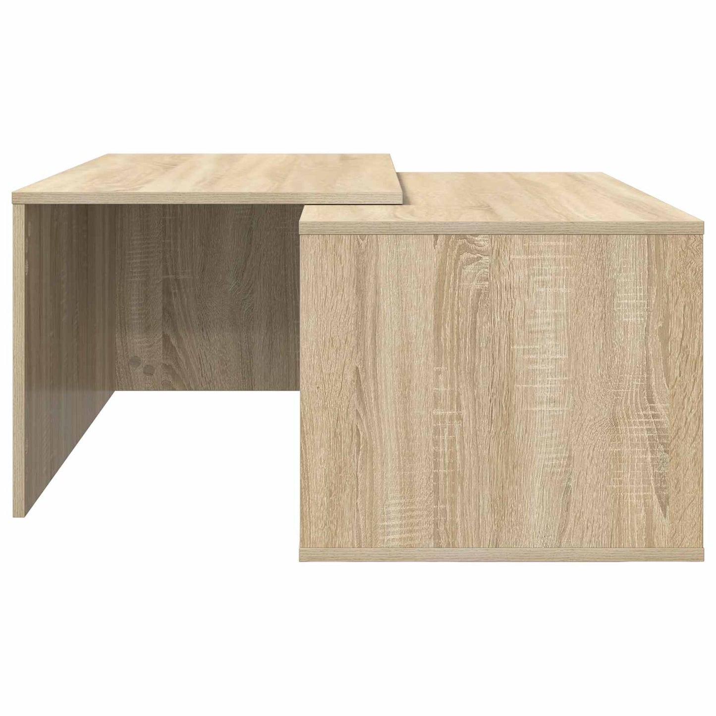 Koffietafel Set 2 pcs Sonoma Eiken Bewerkt hout is nu te koop bij PeponiXL, paradijselijk wonen!