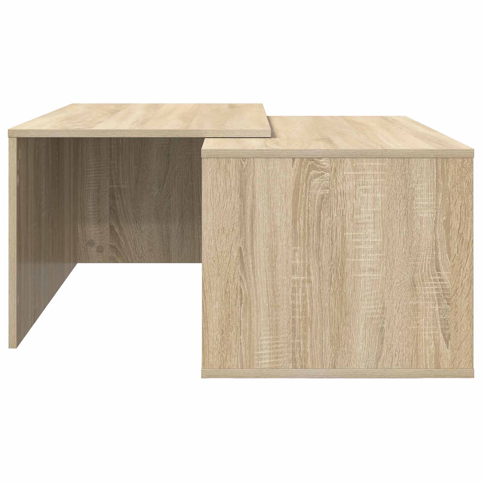 Koffietafel Set 2 pcs Sonoma Eiken Bewerkt hout is nu te koop bij PeponiXL, paradijselijk wonen!