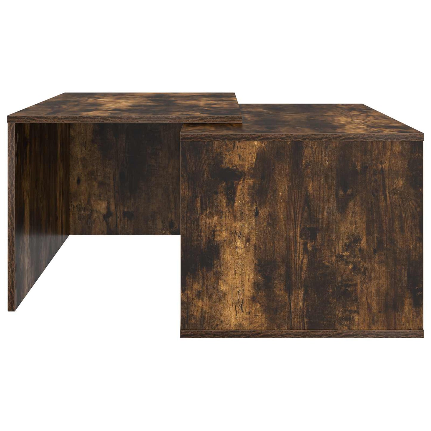 Koffietafel Set 2 pcs Gerookt eiken Bewerkt hout is nu te koop bij PeponiXL, paradijselijk wonen!
