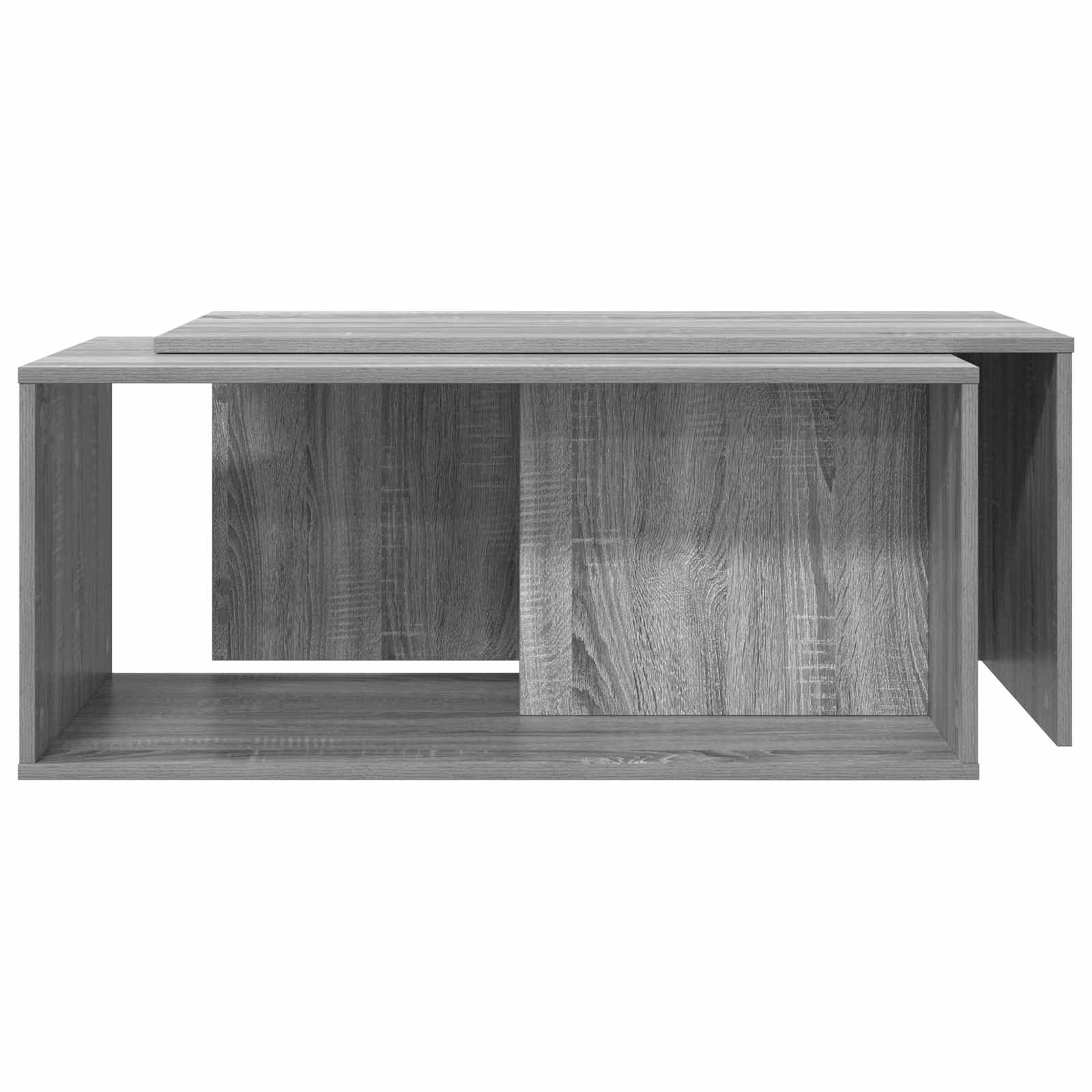 Koffietafel Set 2 pcs Grijs Sonoma Bewerkt hout is nu te koop bij PeponiXL, paradijselijk wonen!