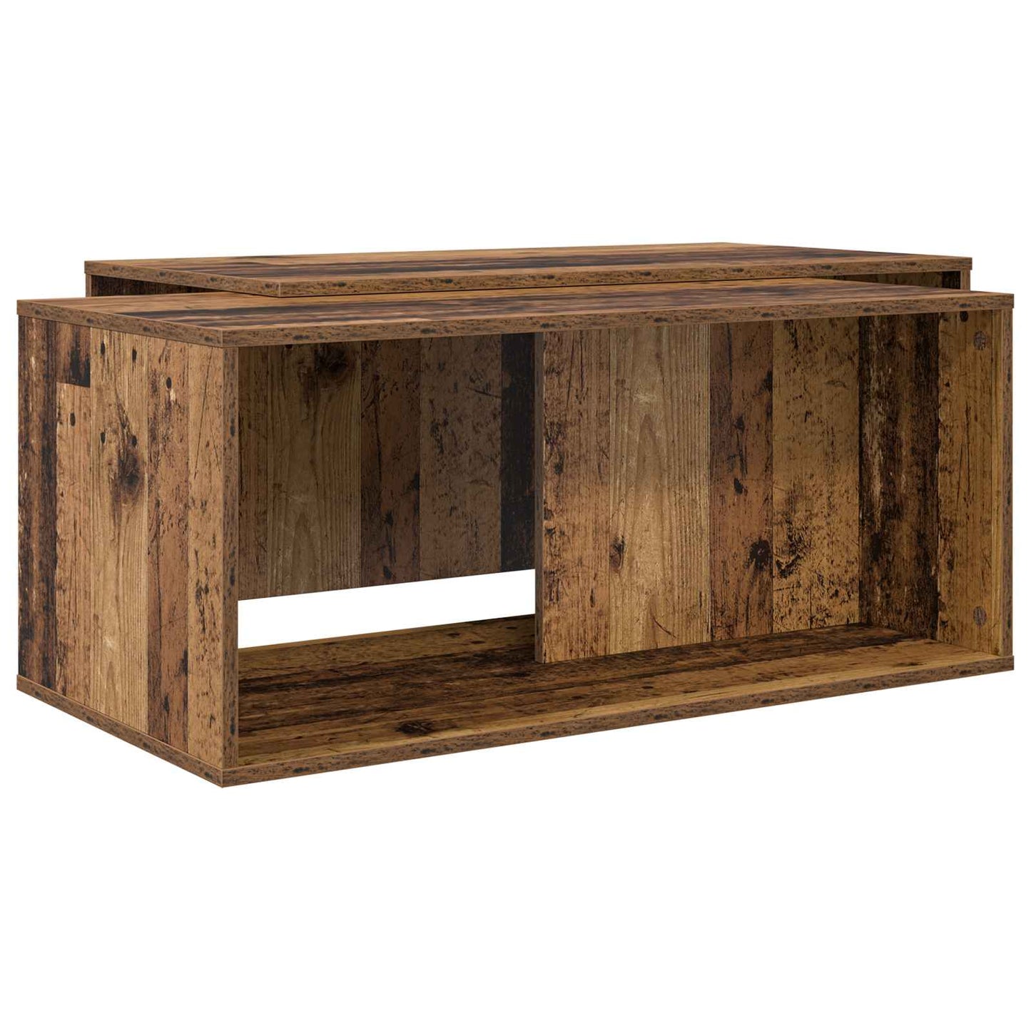 Koffietafel Set 2 pcs Oudhout Bewerkt hout is nu te koop bij PeponiXL, paradijselijk wonen!