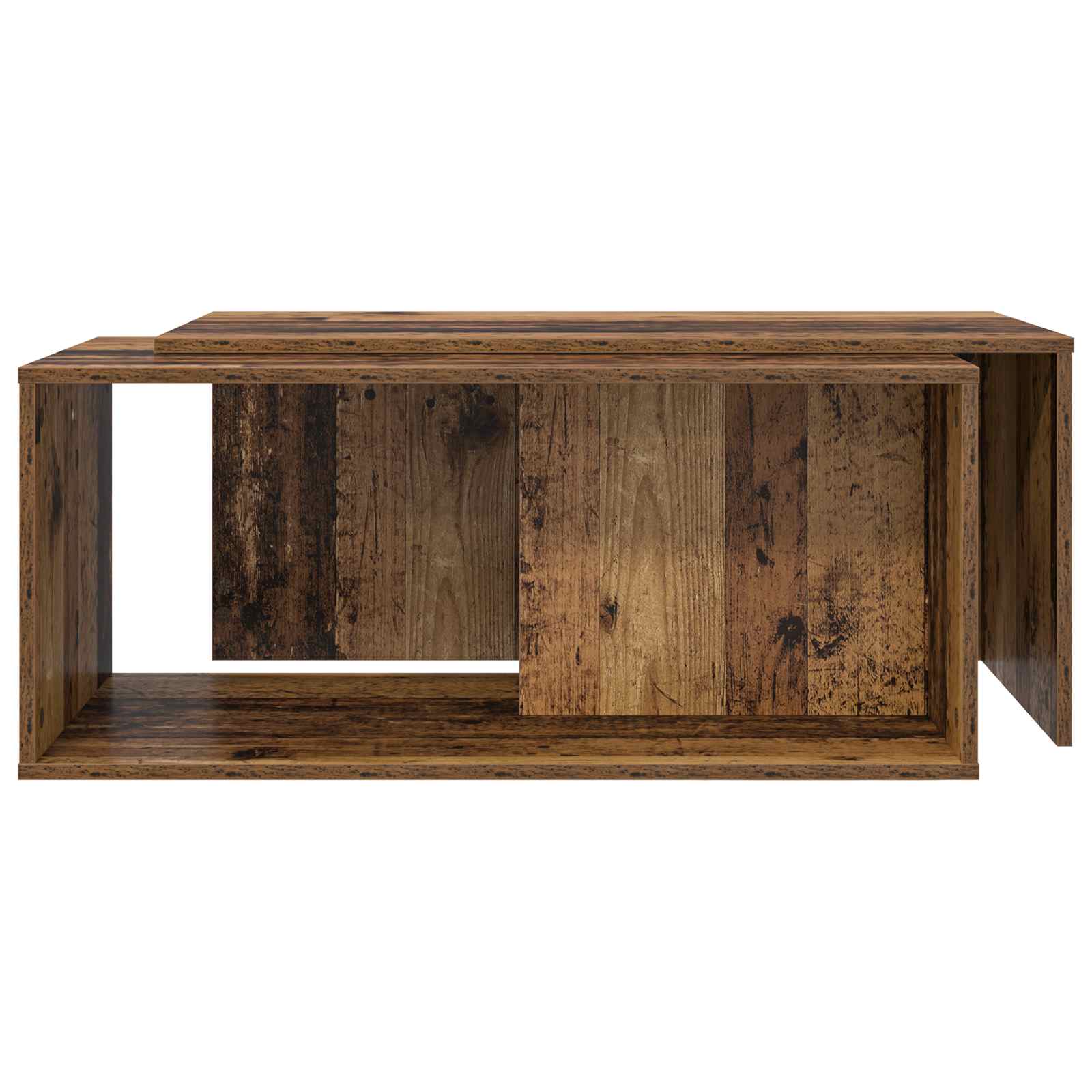 Koffietafel Set 2 pcs Oudhout Bewerkt hout is nu te koop bij PeponiXL, paradijselijk wonen!