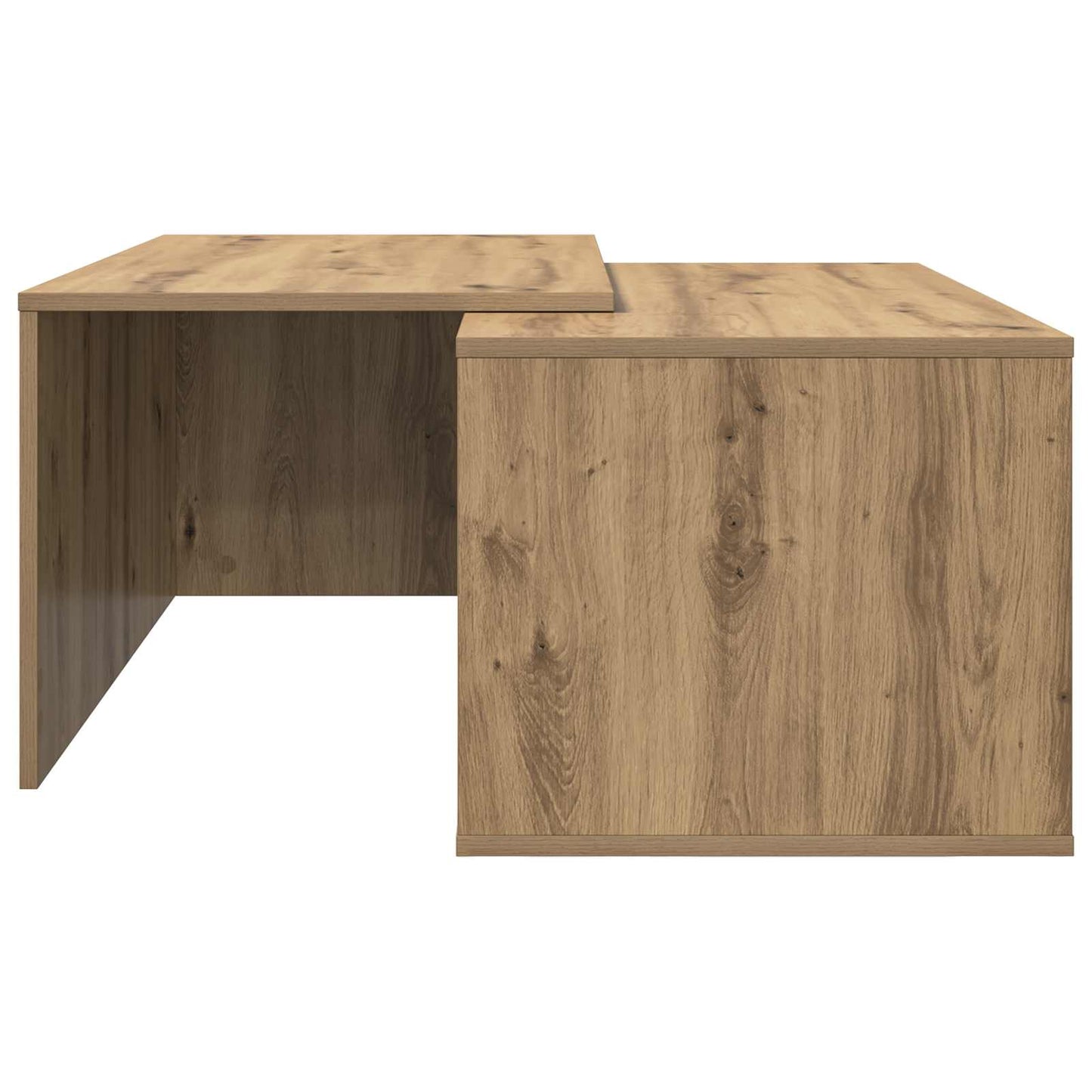 Koffietafel Set 2 pcs Artisan Eiken Bewerkt hout is nu te koop bij PeponiXL, paradijselijk wonen!