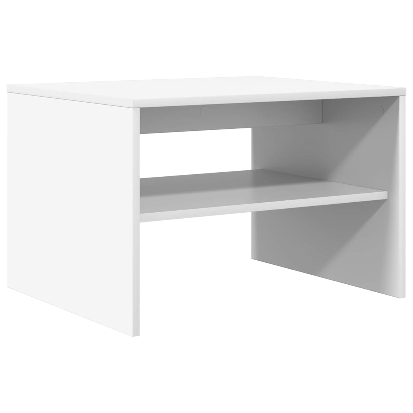 Salontafel Wit 60 x 50 x 40 cm Bewerkt hout is nu te koop bij PeponiXL, paradijselijk wonen!