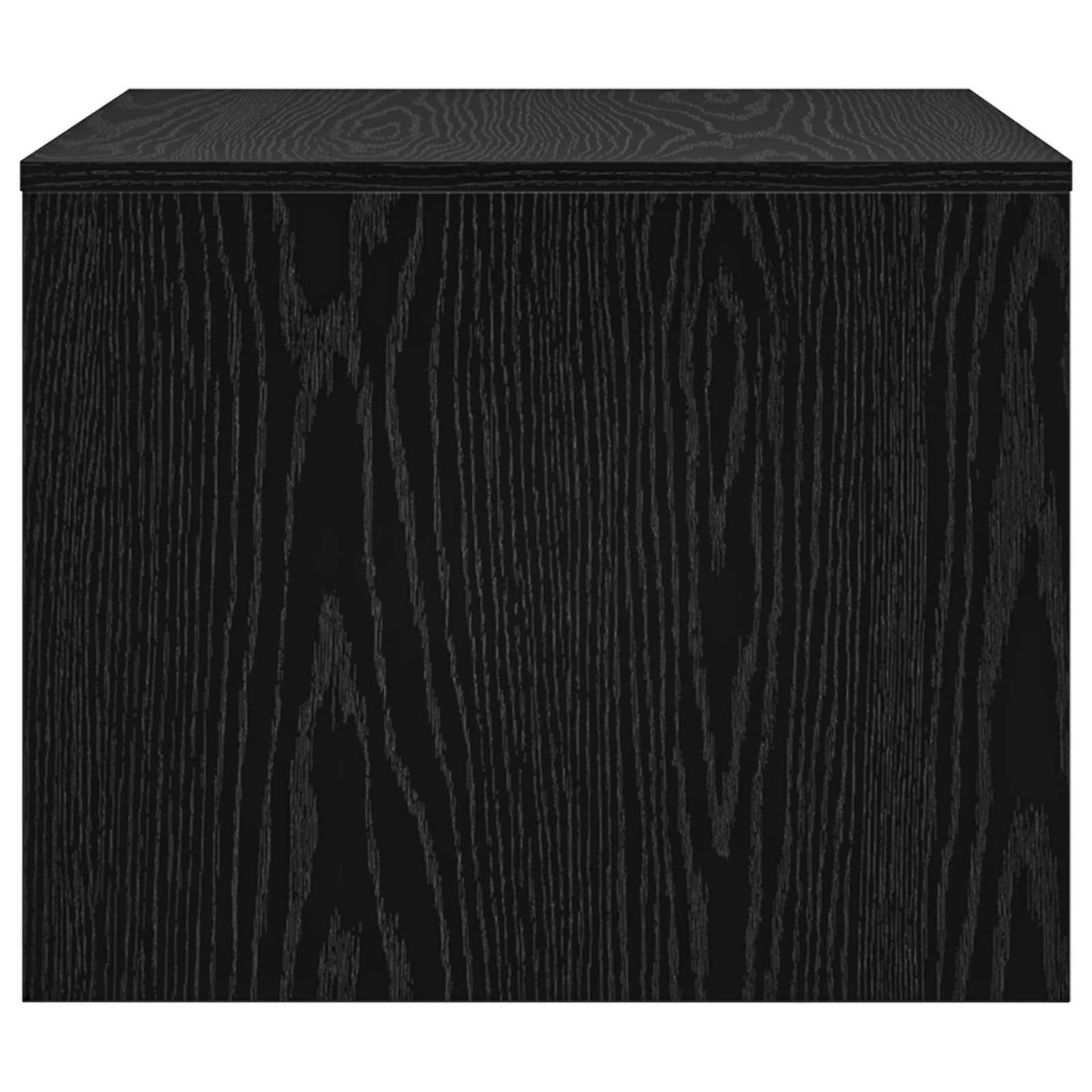 Salontafel Zwart Eiken 60 x 50 x 40 cm Bewerkt hout is nu te koop bij PeponiXL, paradijselijk wonen!