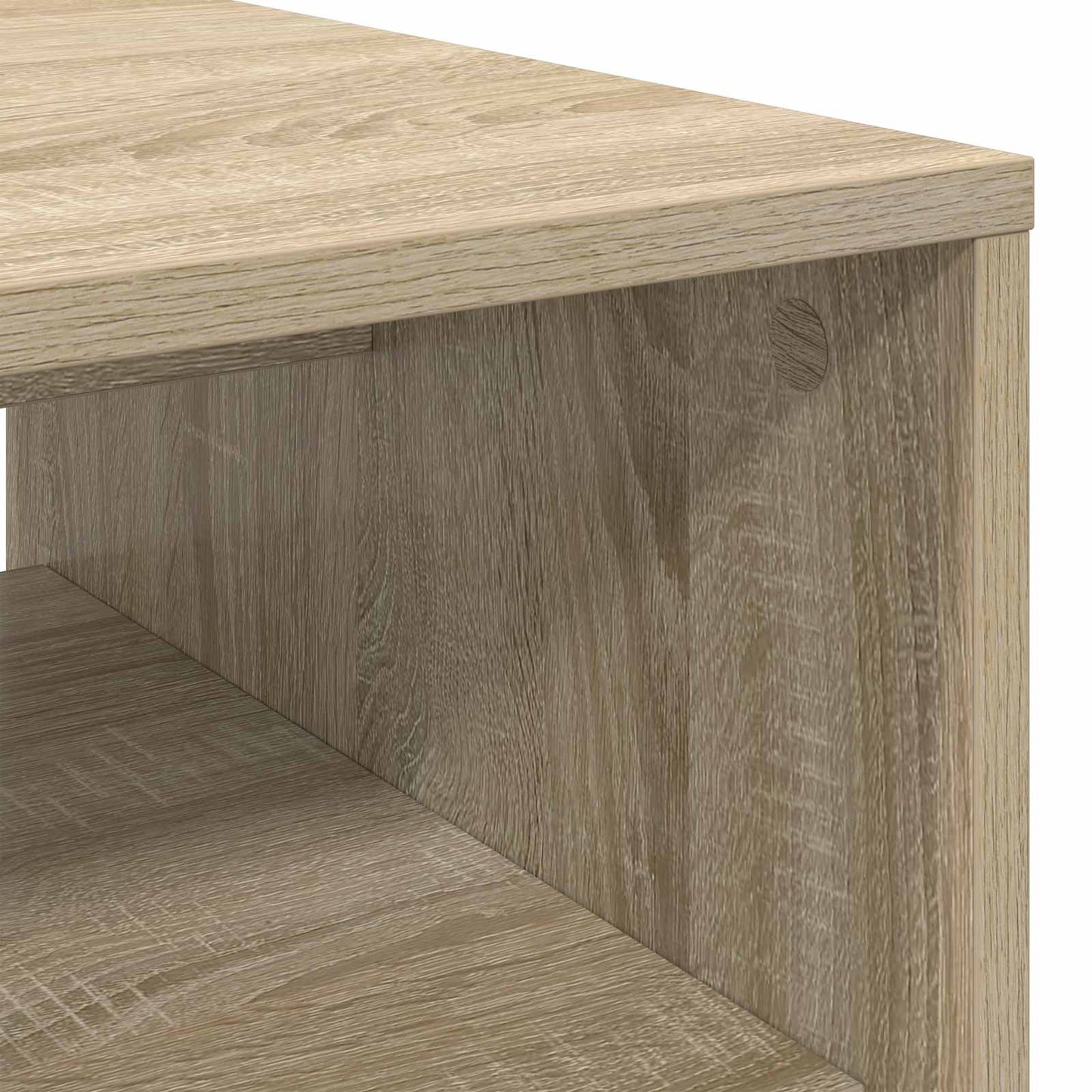 Salontafel Sonoma Eiken 60 x 50 x 40 cm Bewerkt hout is nu te koop bij PeponiXL, paradijselijk wonen!