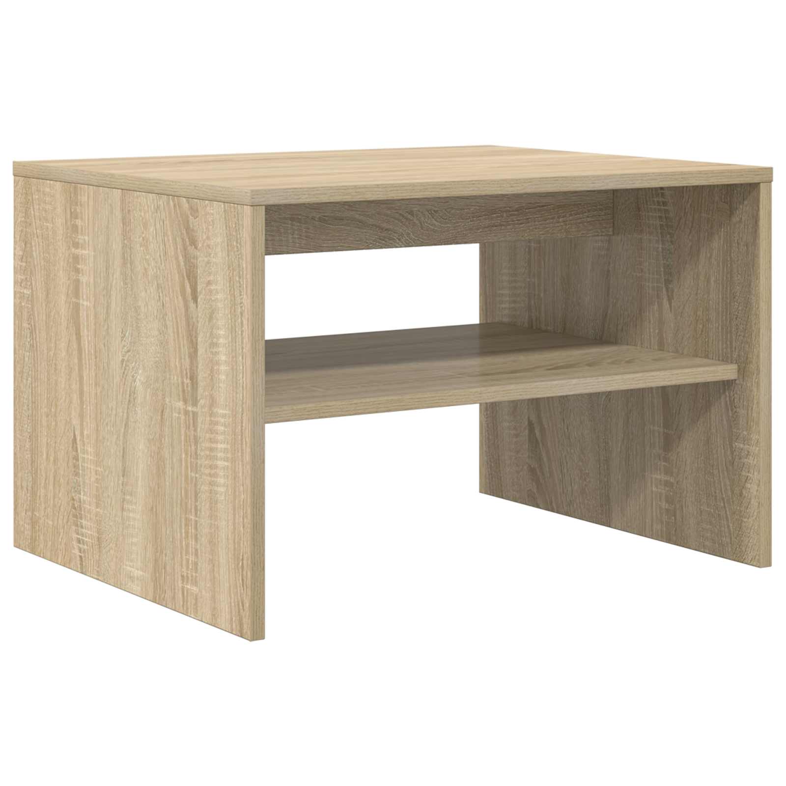 Salontafel Sonoma Eiken 60 x 50 x 40 cm Bewerkt hout is nu te koop bij PeponiXL, paradijselijk wonen!