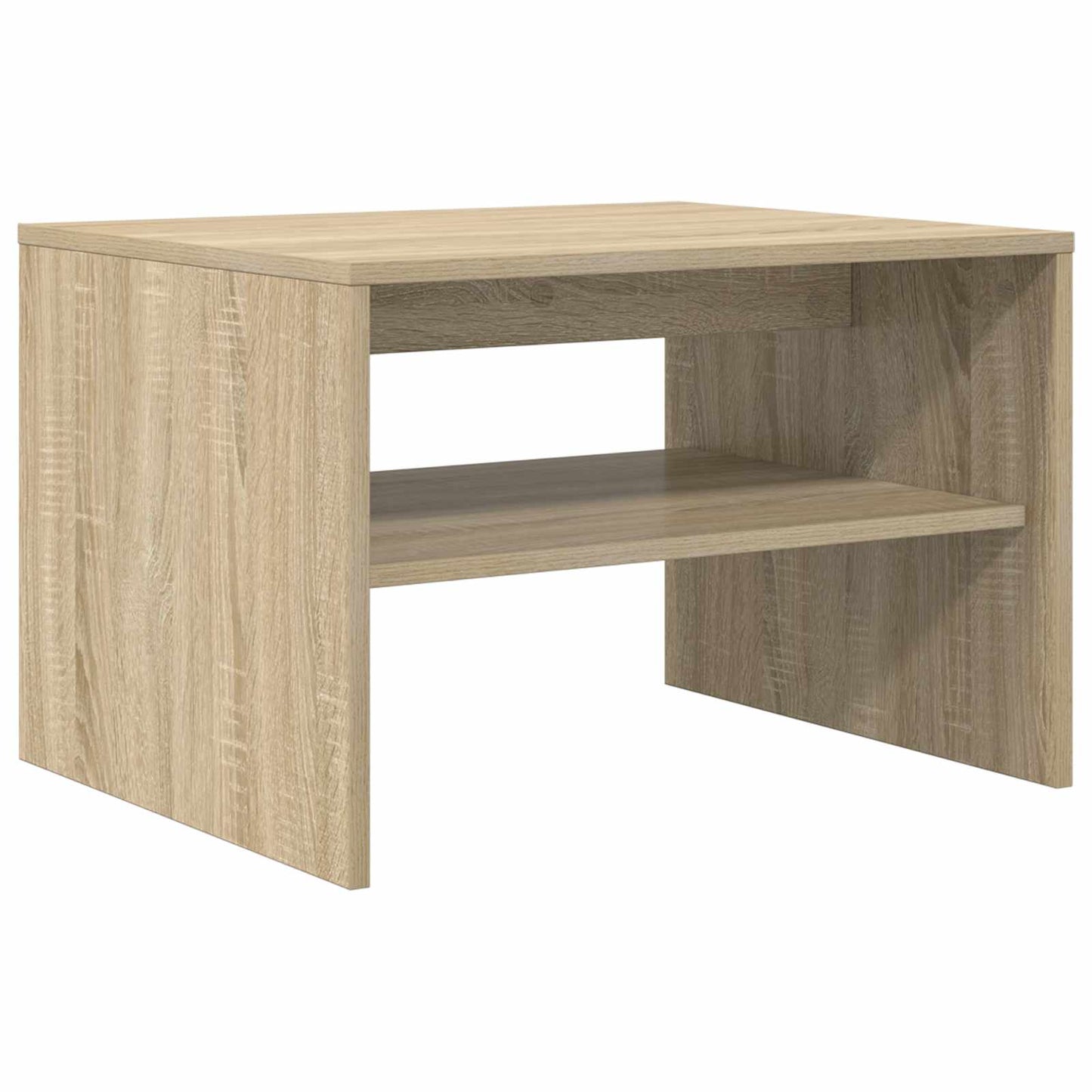 Salontafel Sonoma Eiken 60 x 50 x 40 cm Bewerkt hout is nu te koop bij PeponiXL, paradijselijk wonen!