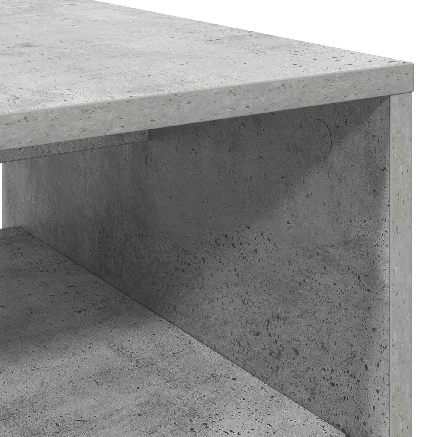 Salontafel Beton Grijs 60 x 50 x 40 cm Bewerkt hout is nu te koop bij PeponiXL, paradijselijk wonen!