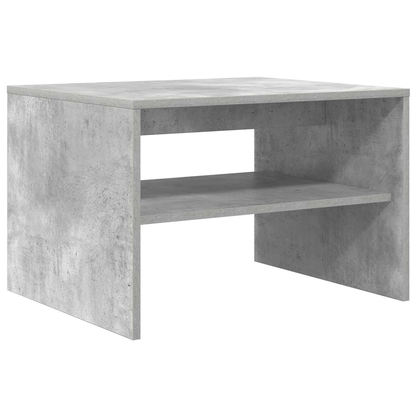 Salontafel Beton Grijs 60 x 50 x 40 cm Bewerkt hout is nu te koop bij PeponiXL, paradijselijk wonen!