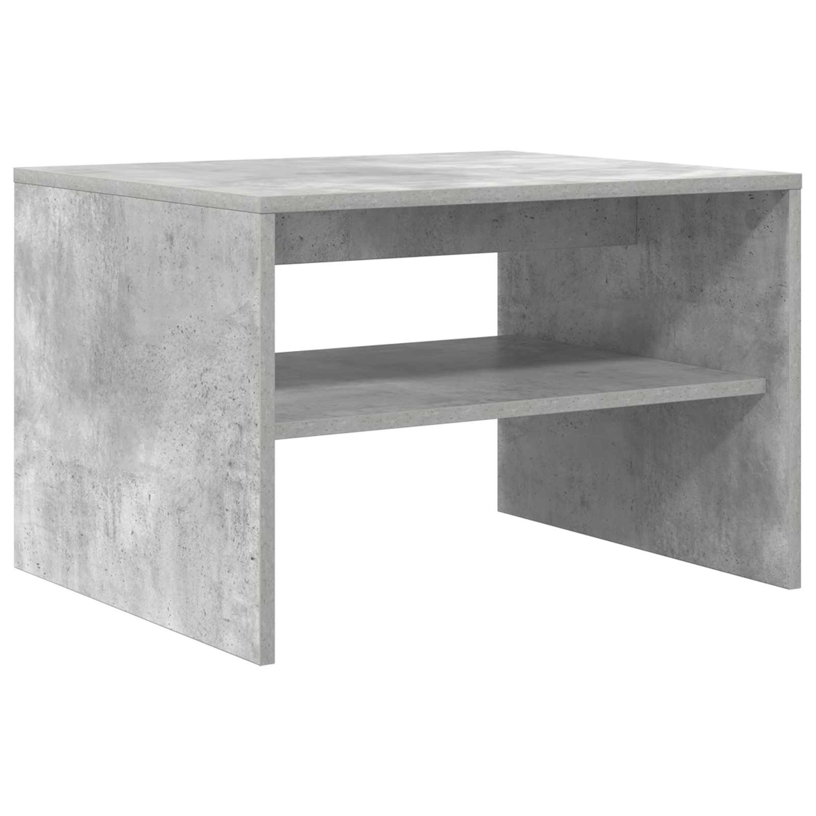 Salontafel Beton Grijs 60 x 50 x 40 cm Bewerkt hout is nu te koop bij PeponiXL, paradijselijk wonen!