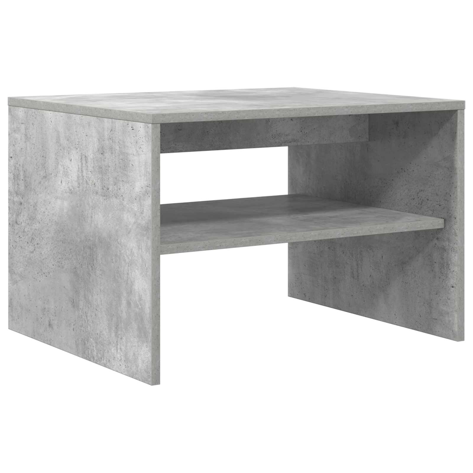Salontafel Beton Grijs 60 x 50 x 40 cm Bewerkt hout is nu te koop bij PeponiXL, paradijselijk wonen!