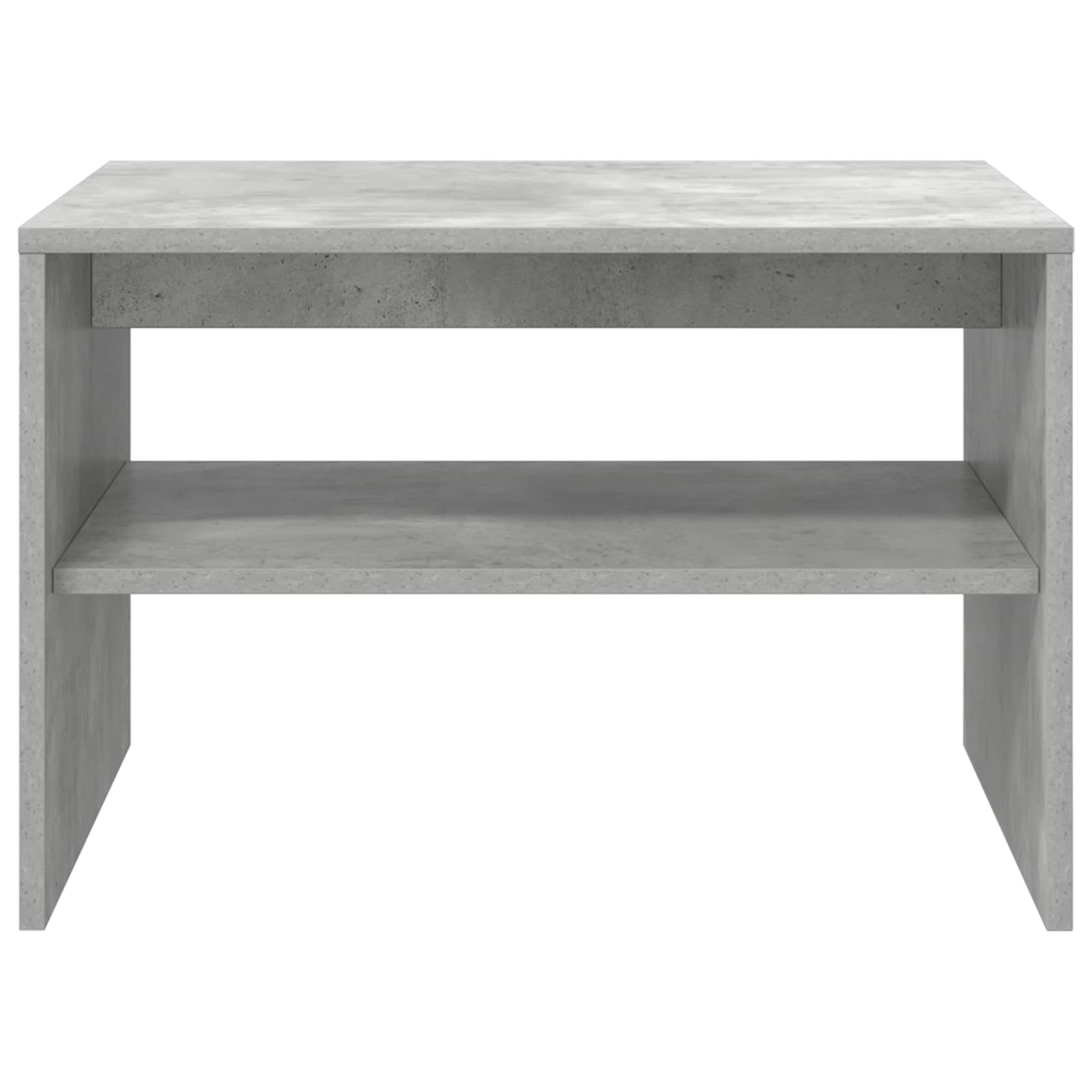 Salontafel Beton Grijs 60 x 50 x 40 cm Bewerkt hout is nu te koop bij PeponiXL, paradijselijk wonen!