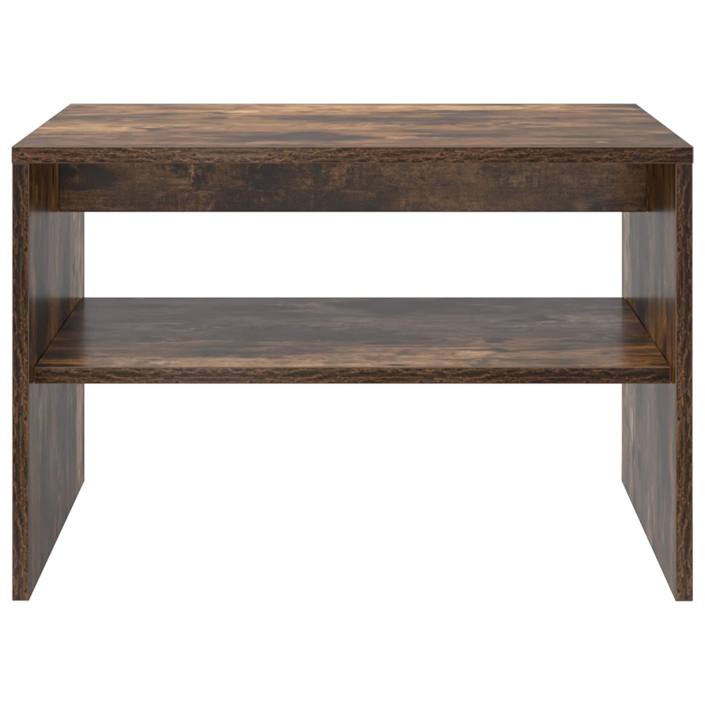 Salontafel Gerookt eiken 60 x 50 x 40 cm Bewerkt hout is nu te koop bij PeponiXL, paradijselijk wonen!