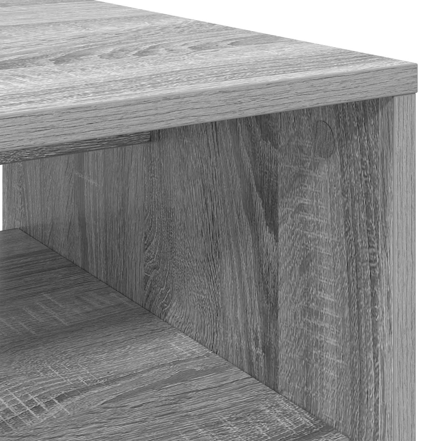 Salontafel Grijs Sonoma 60 x 50 x 40 cm Bewerkt hout is nu te koop bij PeponiXL, paradijselijk wonen!