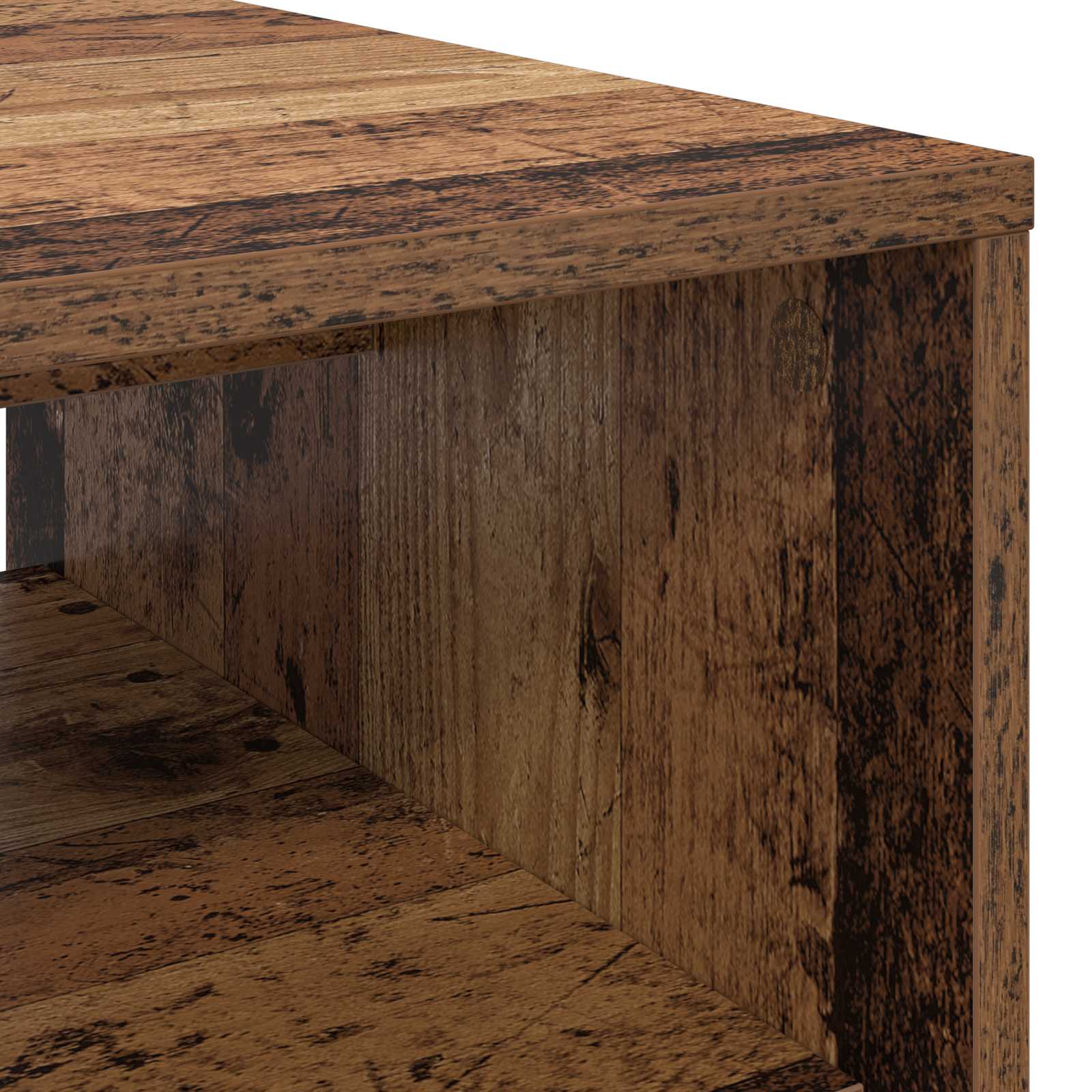 Salontafel Oudhout 60 x 50 x 40 cm Bewerkt hout is nu te koop bij PeponiXL, paradijselijk wonen!