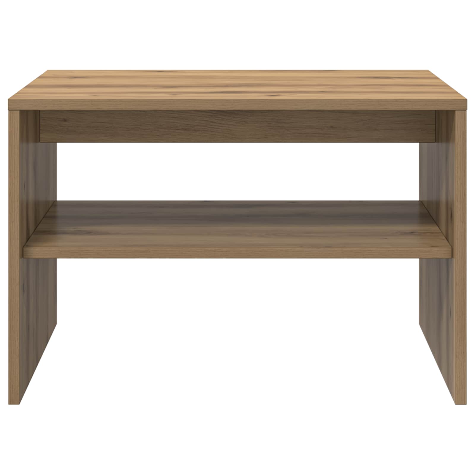 Salontafel Artisan Eiken 60 x 50 x 40 cm Bewerkt hout is nu te koop bij PeponiXL, paradijselijk wonen!