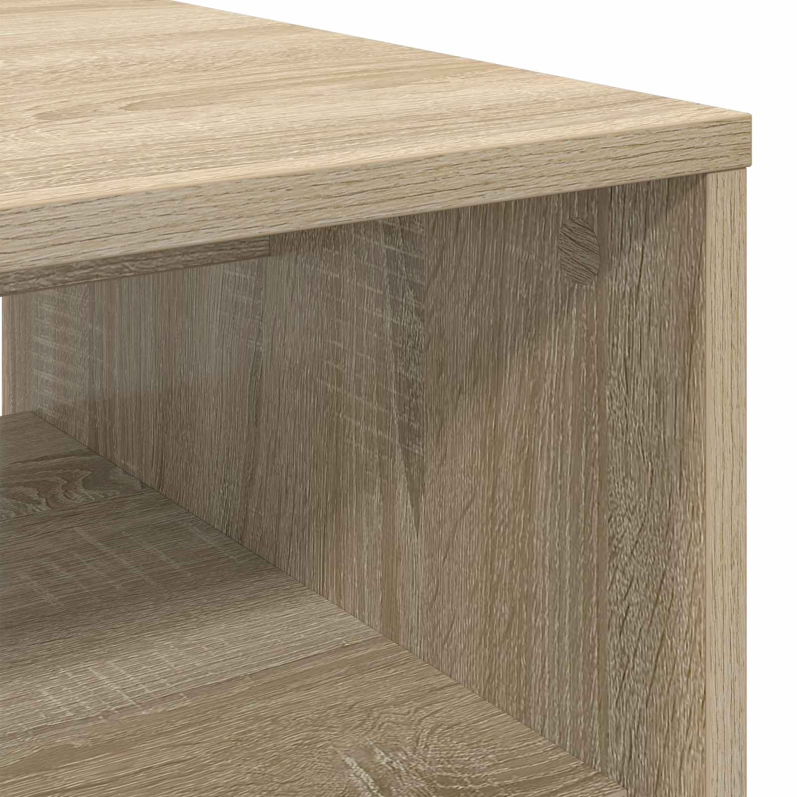Salontafel Sonoma Eiken 80 x 50 x 40 cm Bewerkt hout is nu te koop bij PeponiXL, paradijselijk wonen!