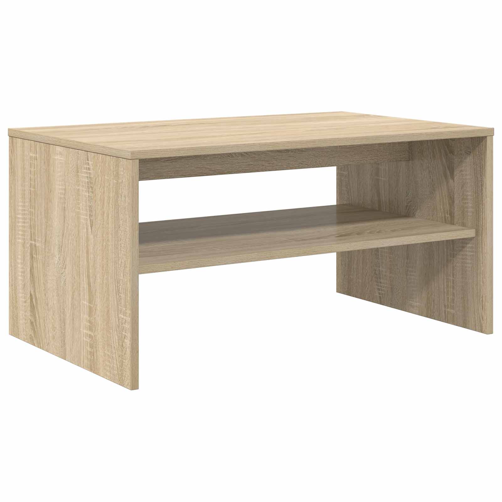 Salontafel Sonoma Eiken 80 x 50 x 40 cm Bewerkt hout is nu te koop bij PeponiXL, paradijselijk wonen!