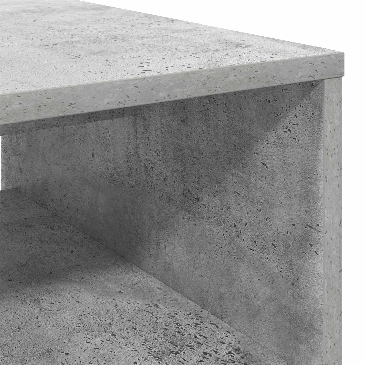 Salontafel Beton Grijs 80 x 50 x 40 cm Bewerkt hout is nu te koop bij PeponiXL, paradijselijk wonen!