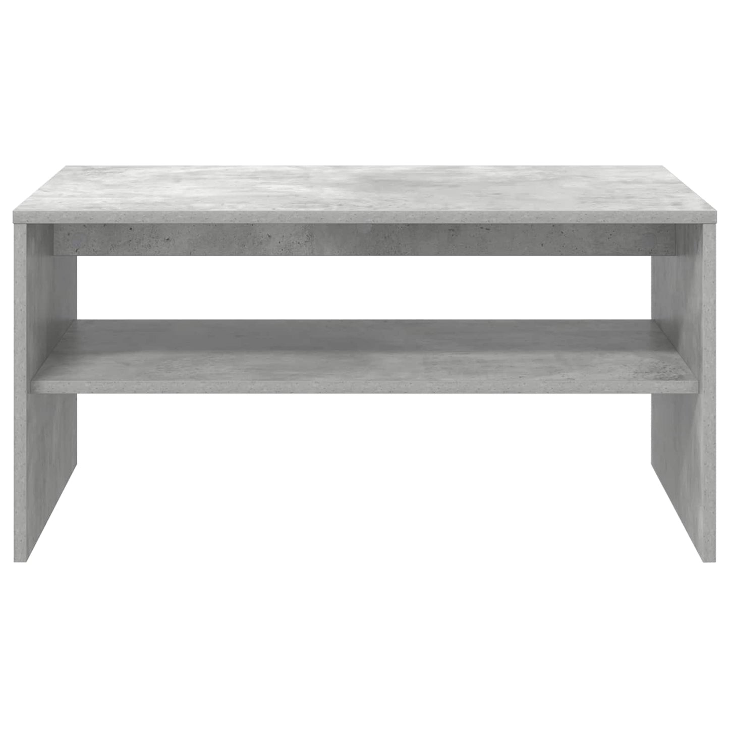 Salontafel Beton Grijs 80 x 50 x 40 cm Bewerkt hout is nu te koop bij PeponiXL, paradijselijk wonen!
