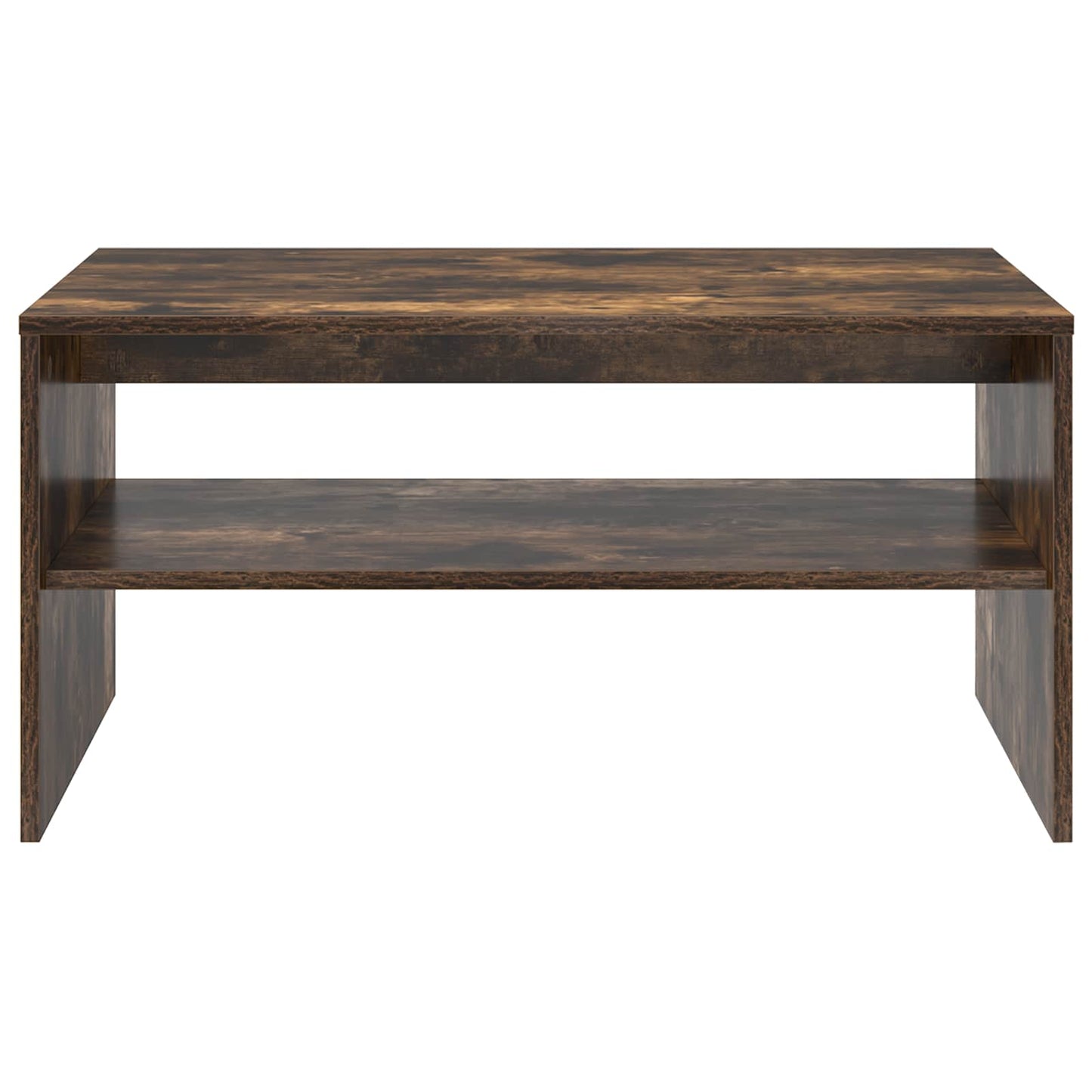 Salontafel Gerookt eiken 80 x 50 x 40 cm Bewerkt hout is nu te koop bij PeponiXL, paradijselijk wonen!