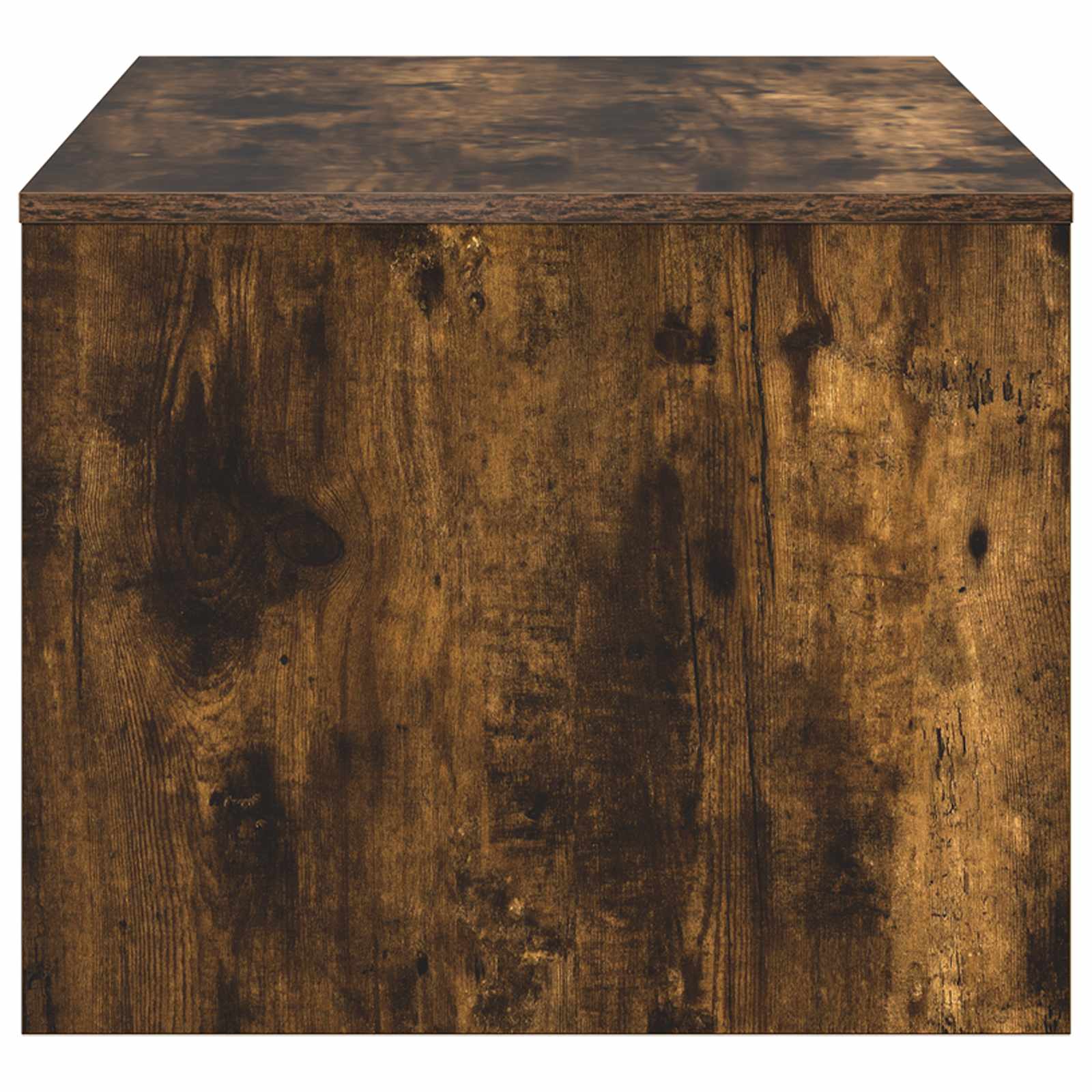 Salontafel Gerookt eiken 80 x 50 x 40 cm Bewerkt hout is nu te koop bij PeponiXL, paradijselijk wonen!