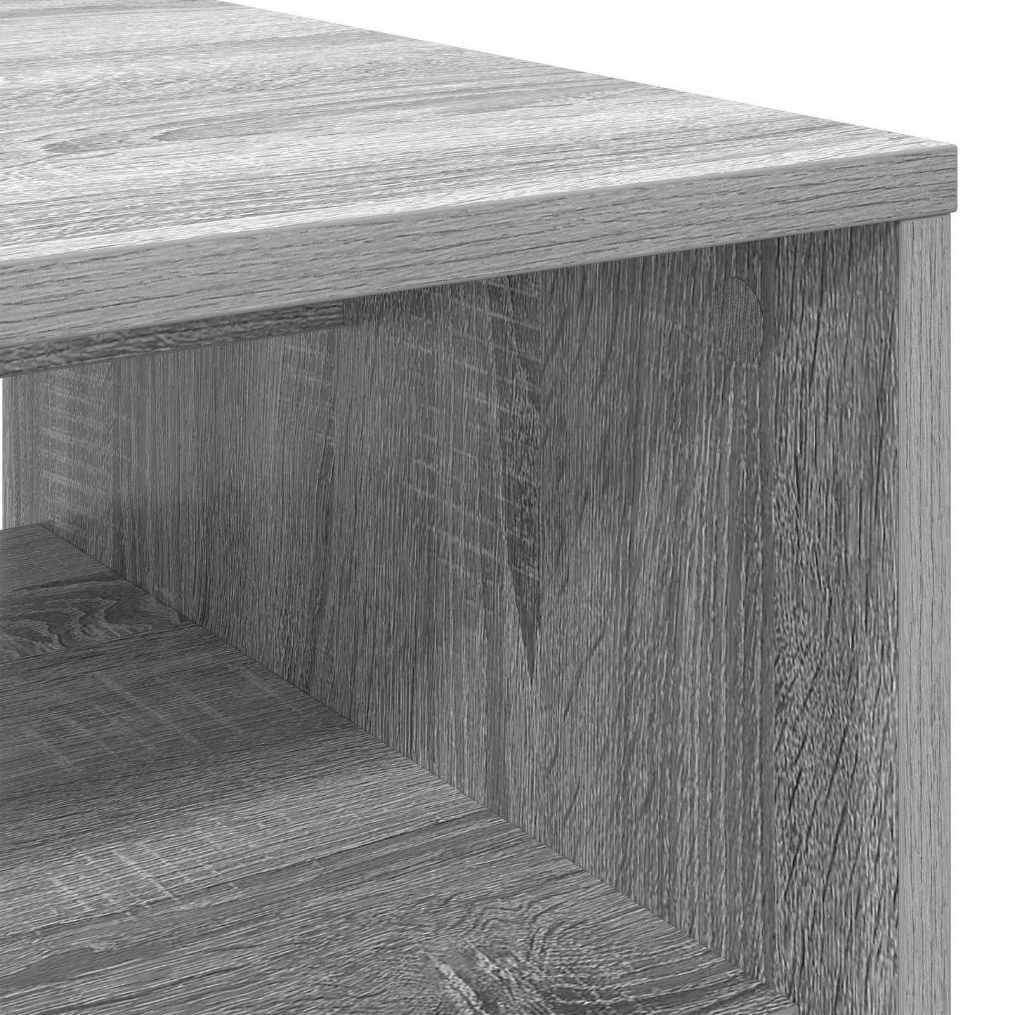 Salontafel Grijs Sonoma 80 x 50 x 40 cm Bewerkt hout is nu te koop bij PeponiXL, paradijselijk wonen!
