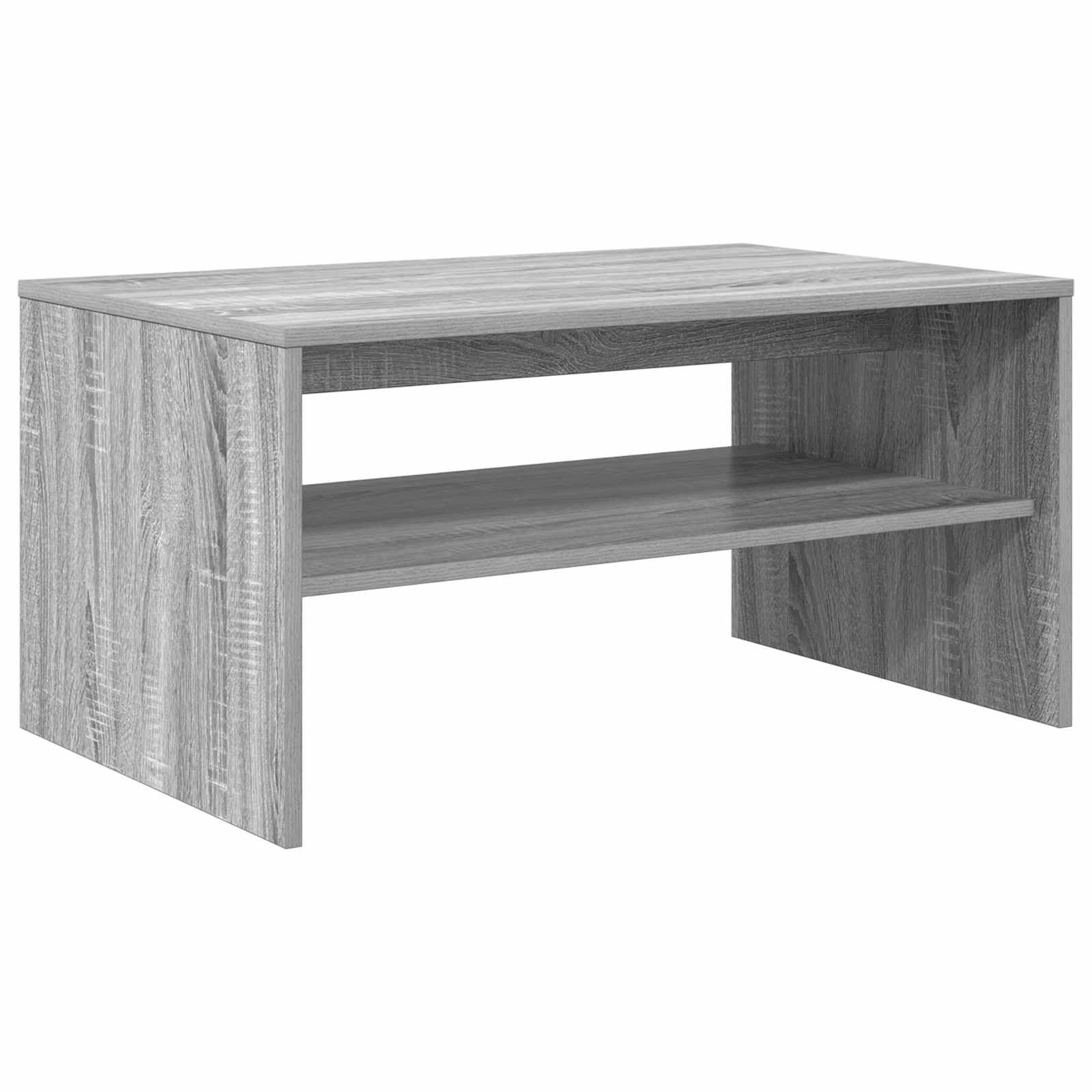 Salontafel Grijs Sonoma 80 x 50 x 40 cm Bewerkt hout is nu te koop bij PeponiXL, paradijselijk wonen!