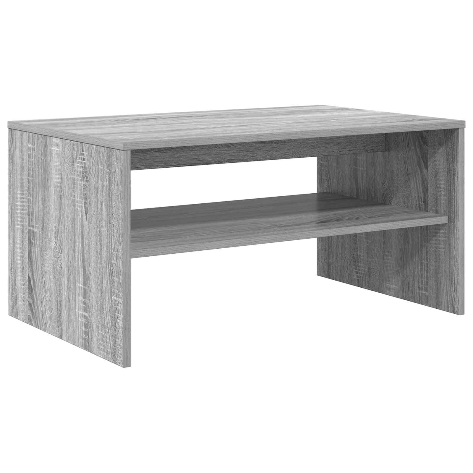 Salontafel Grijs Sonoma 80 x 50 x 40 cm Bewerkt hout is nu te koop bij PeponiXL, paradijselijk wonen!