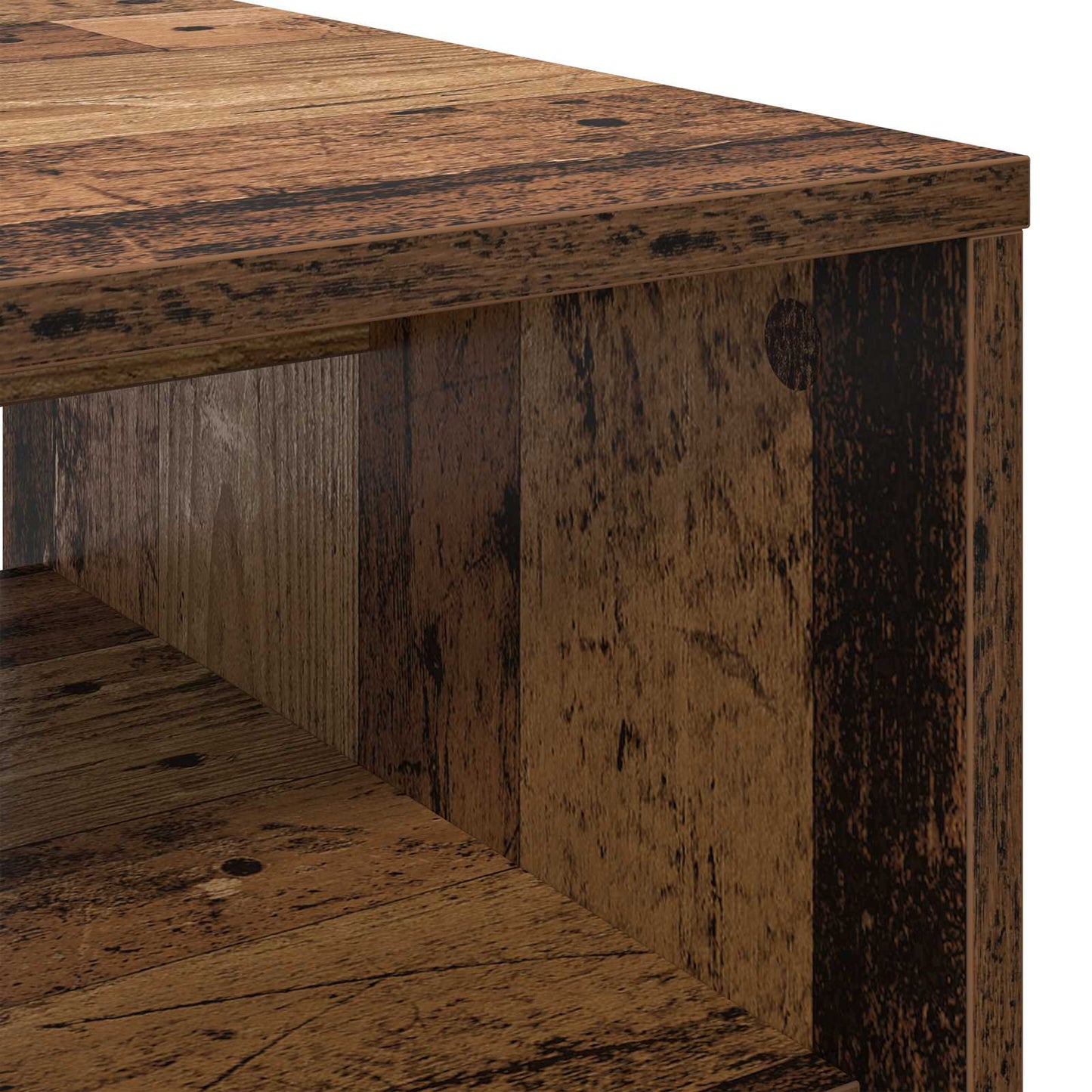 Salontafel Oudhout 80 x 50 x 40 cm Bewerkt hout is nu te koop bij PeponiXL, paradijselijk wonen!