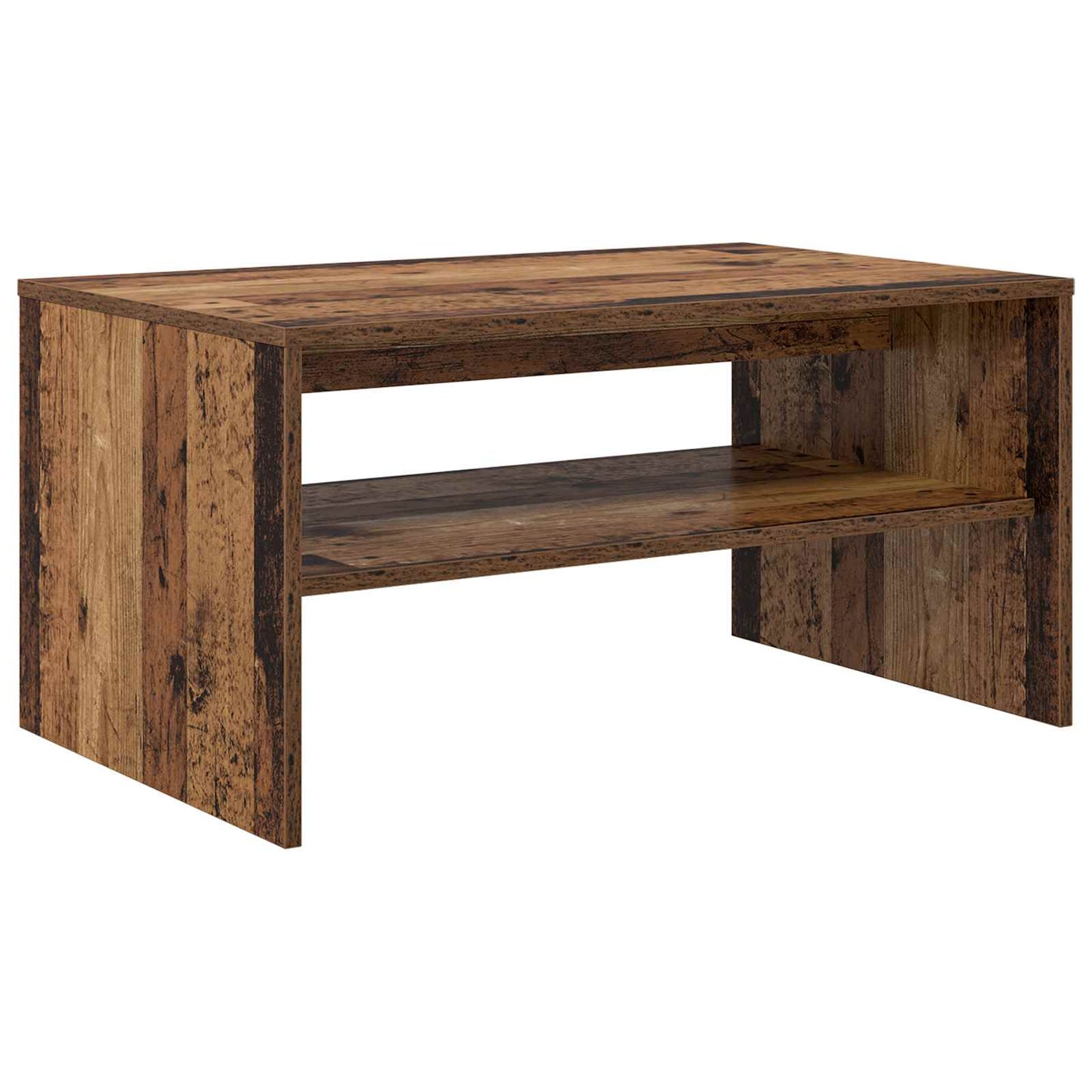Salontafel Oudhout 80 x 50 x 40 cm Bewerkt hout is nu te koop bij PeponiXL, paradijselijk wonen!
