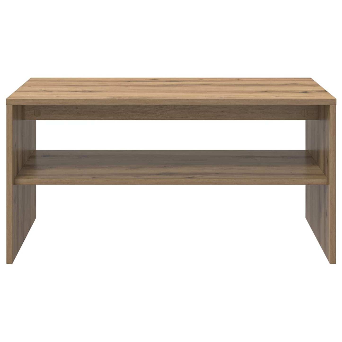 Salontafel Artisan Eiken 80 x 50 x 40 cm Bewerkt hout is nu te koop bij PeponiXL, paradijselijk wonen!