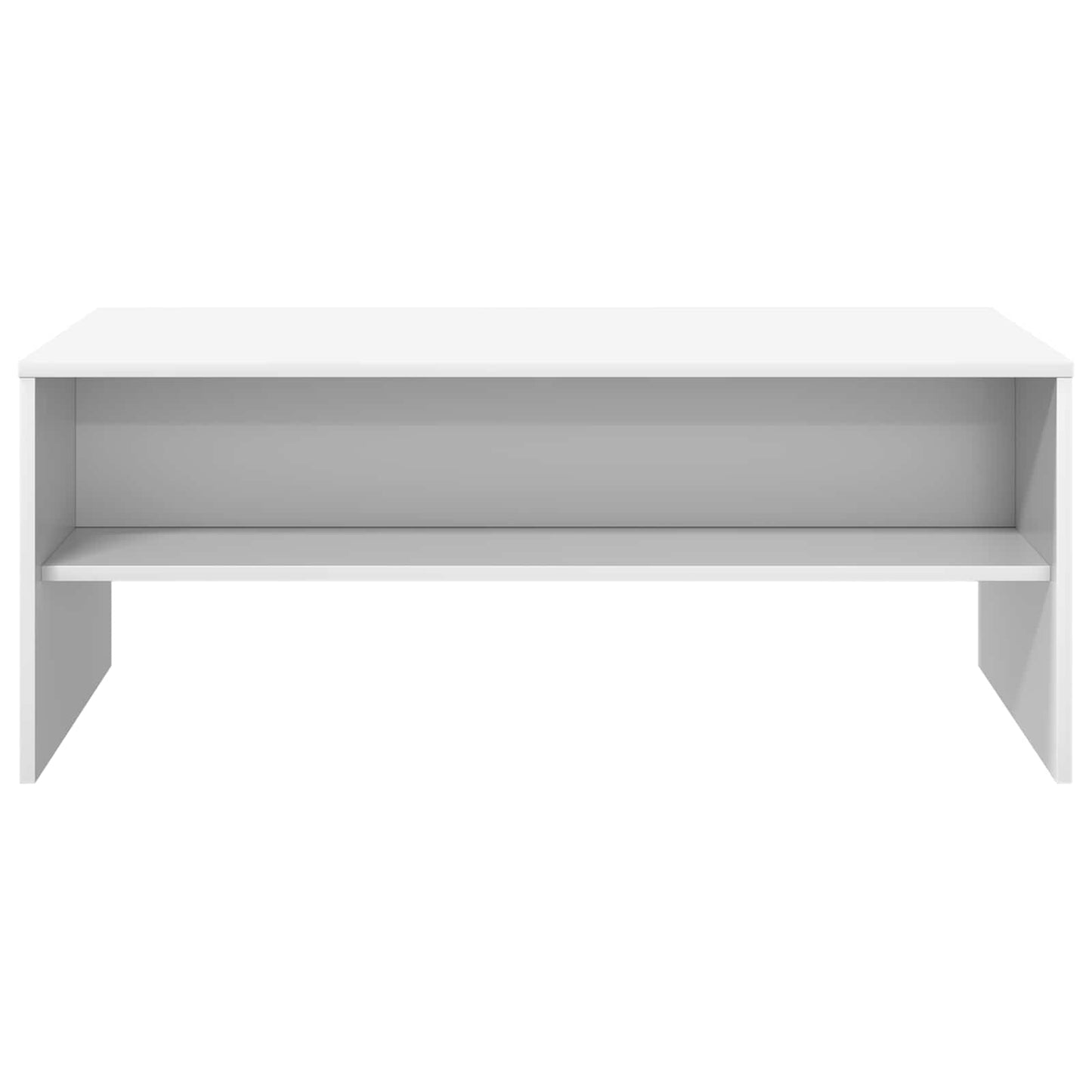 Salontafel Wit 100 x 50 x 40 cm Bewerkt hout is nu te koop bij PeponiXL, paradijselijk wonen!