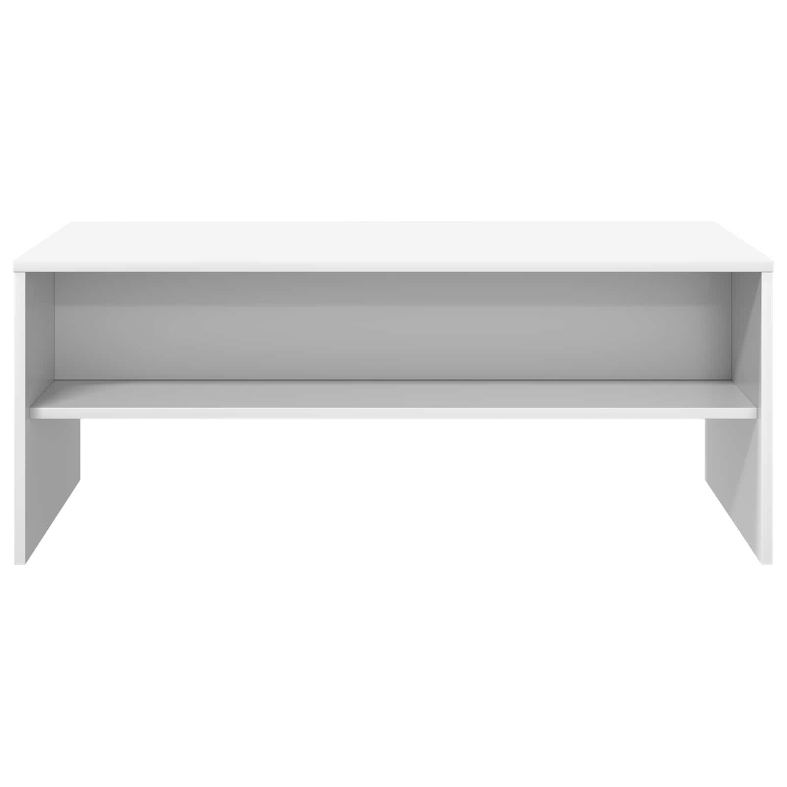 Salontafel Wit 100 x 50 x 40 cm Bewerkt hout is nu te koop bij PeponiXL, paradijselijk wonen!