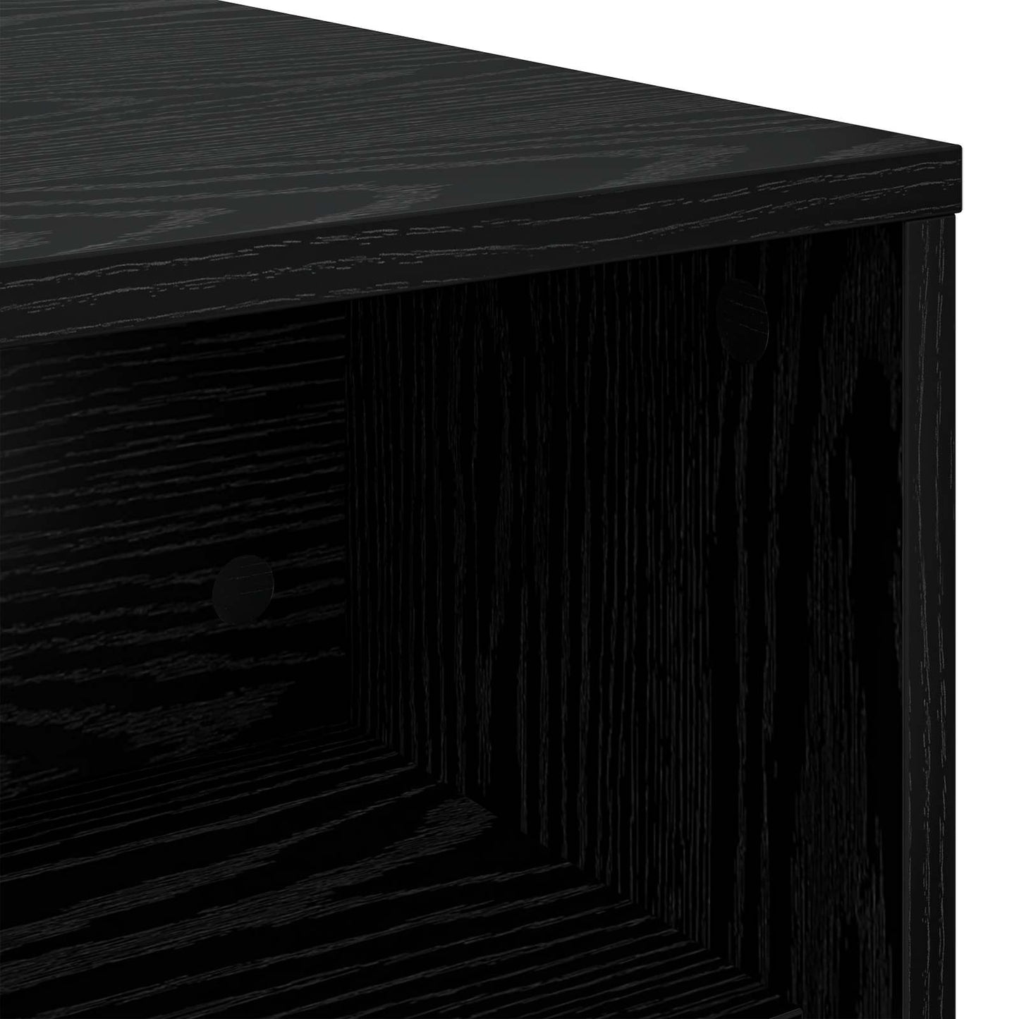 Salontafel Zwart Eiken 100 x 50 x 40 cm Bewerkt hout is nu te koop bij PeponiXL, paradijselijk wonen!