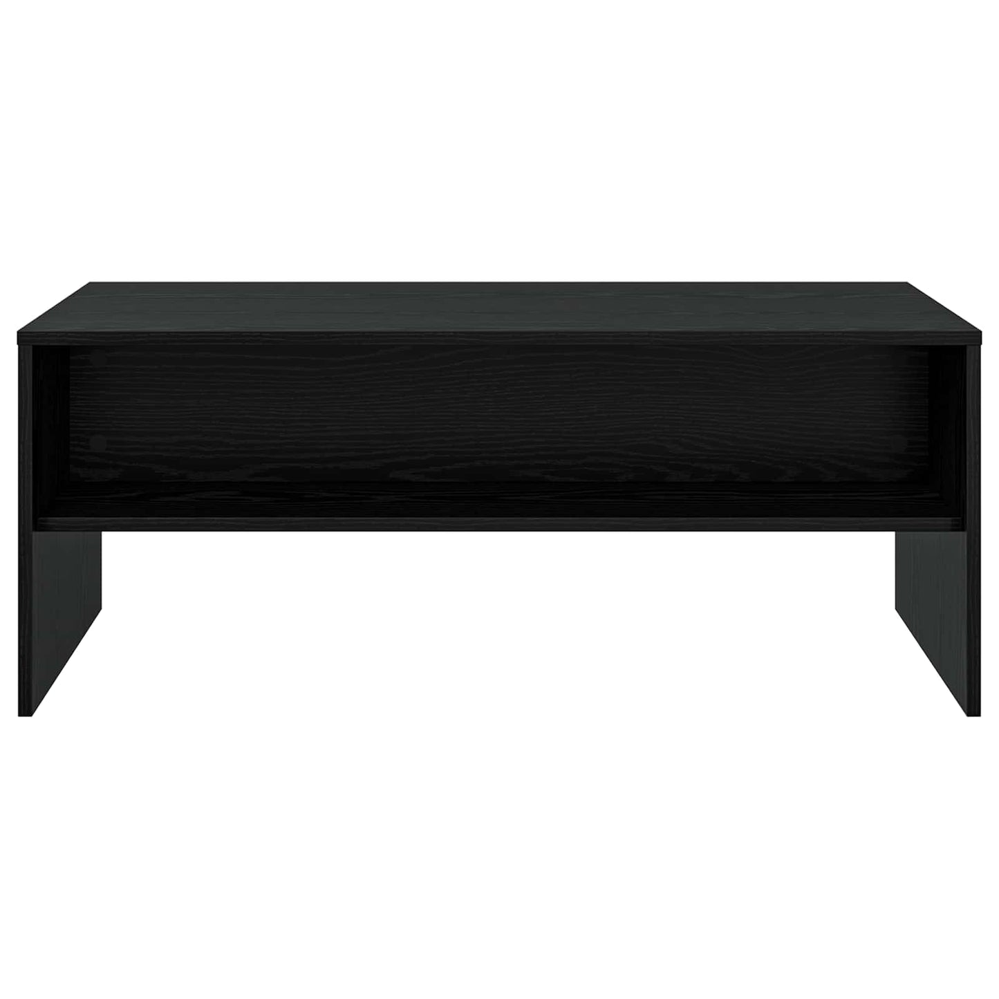 Salontafel Zwart Eiken 100 x 50 x 40 cm Bewerkt hout is nu te koop bij PeponiXL, paradijselijk wonen!