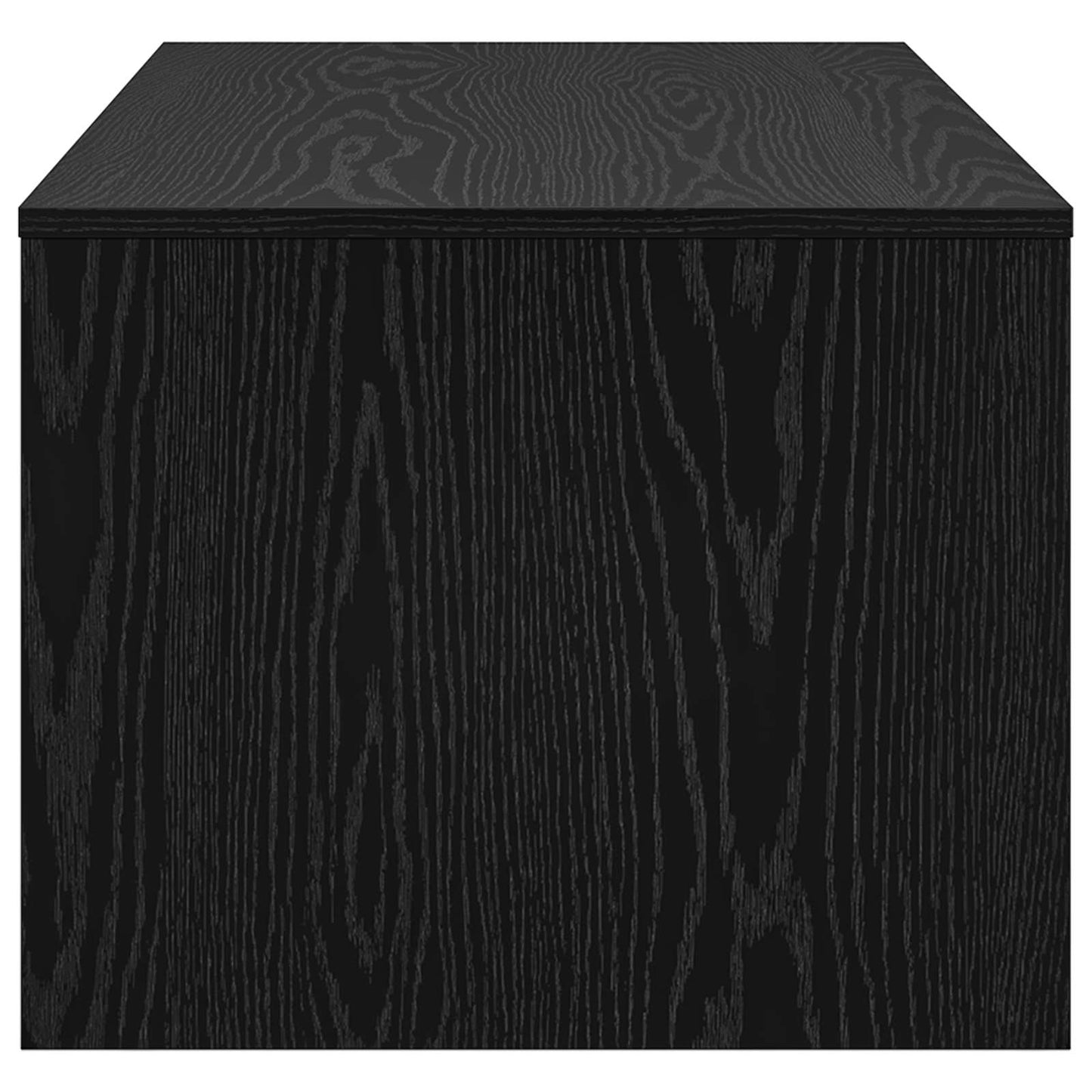 Salontafel Zwart Eiken 100 x 50 x 40 cm Bewerkt hout is nu te koop bij PeponiXL, paradijselijk wonen!
