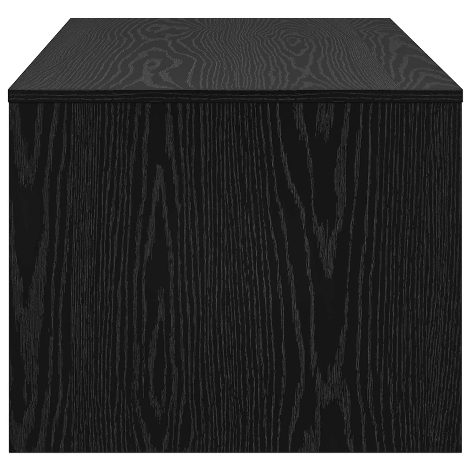Salontafel Zwart Eiken 100 x 50 x 40 cm Bewerkt hout is nu te koop bij PeponiXL, paradijselijk wonen!
