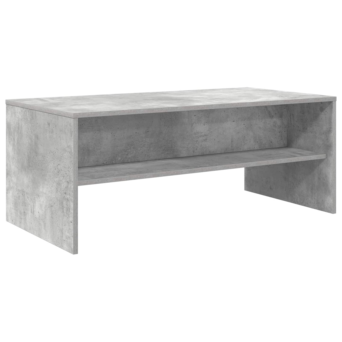 Salontafel Beton Grijs 100 x 50 x 40 cm Bewerkt hout is nu te koop bij PeponiXL, paradijselijk wonen!