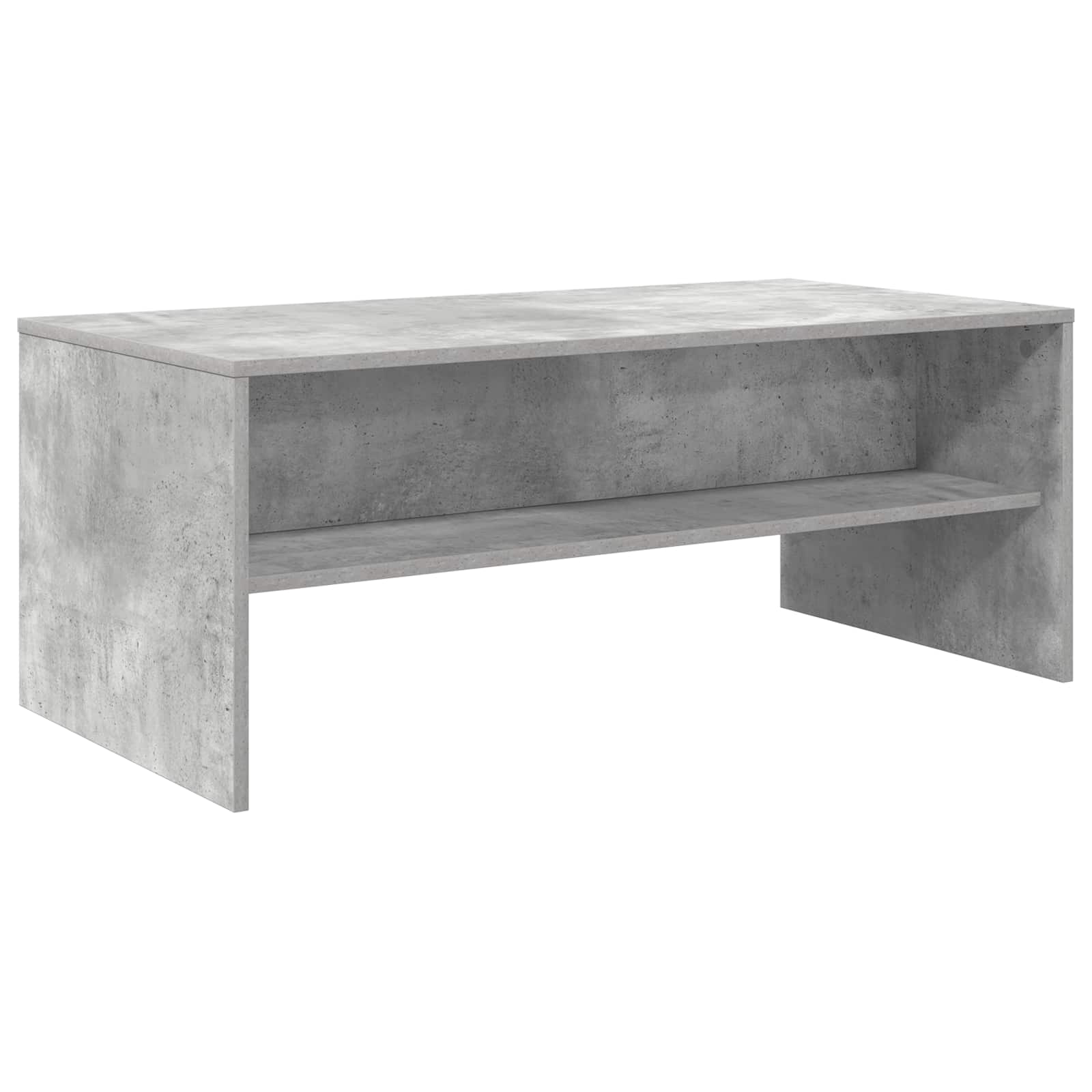Salontafel Beton Grijs 100 x 50 x 40 cm Bewerkt hout is nu te koop bij PeponiXL, paradijselijk wonen!