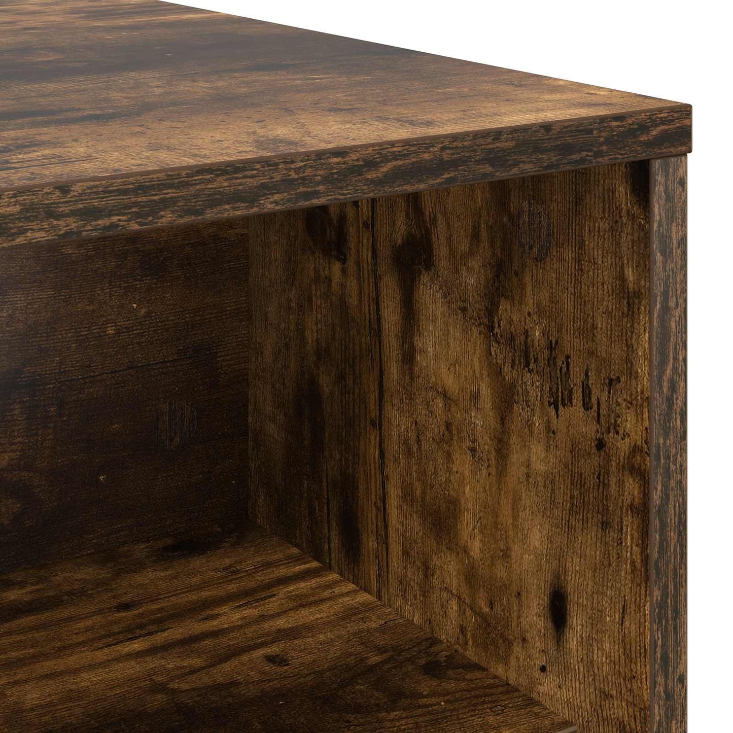 Salontafel Gerookt eiken 100 x 50 x 40 cm Bewerkt hout is nu te koop bij PeponiXL, paradijselijk wonen!