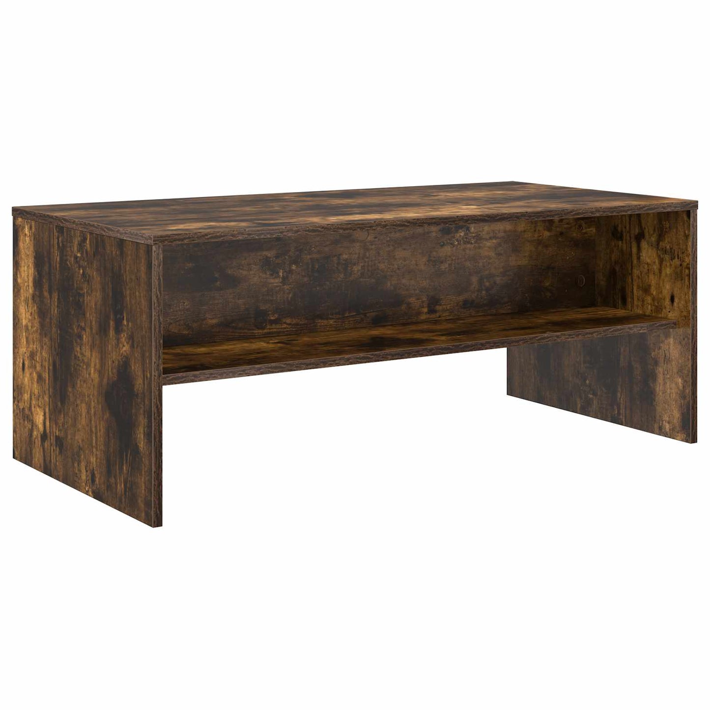 Salontafel Gerookt eiken 100 x 50 x 40 cm Bewerkt hout is nu te koop bij PeponiXL, paradijselijk wonen!