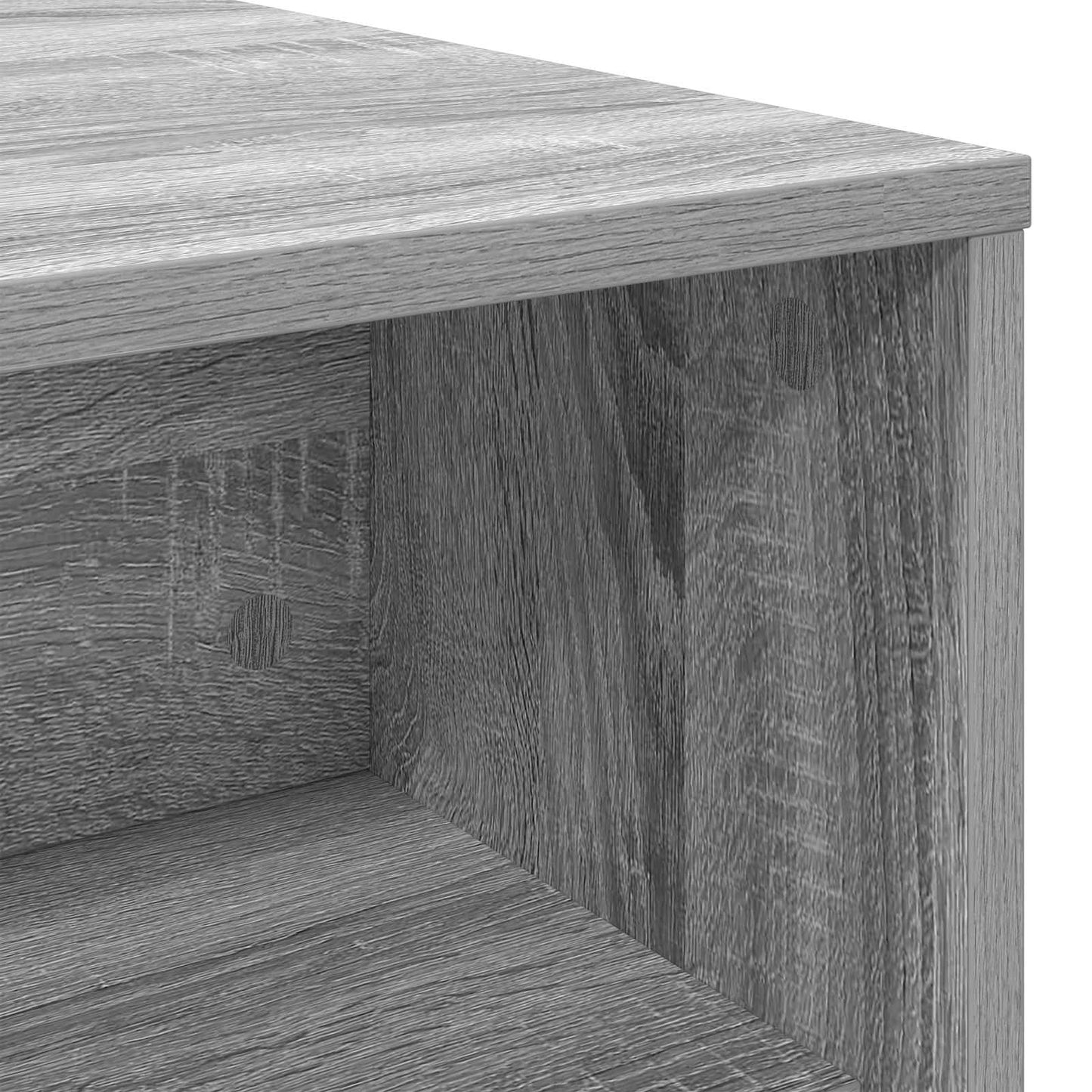 Salontafel Grijs Sonoma 100 x 50 x 40 cm Bewerkt hout is nu te koop bij PeponiXL, paradijselijk wonen!